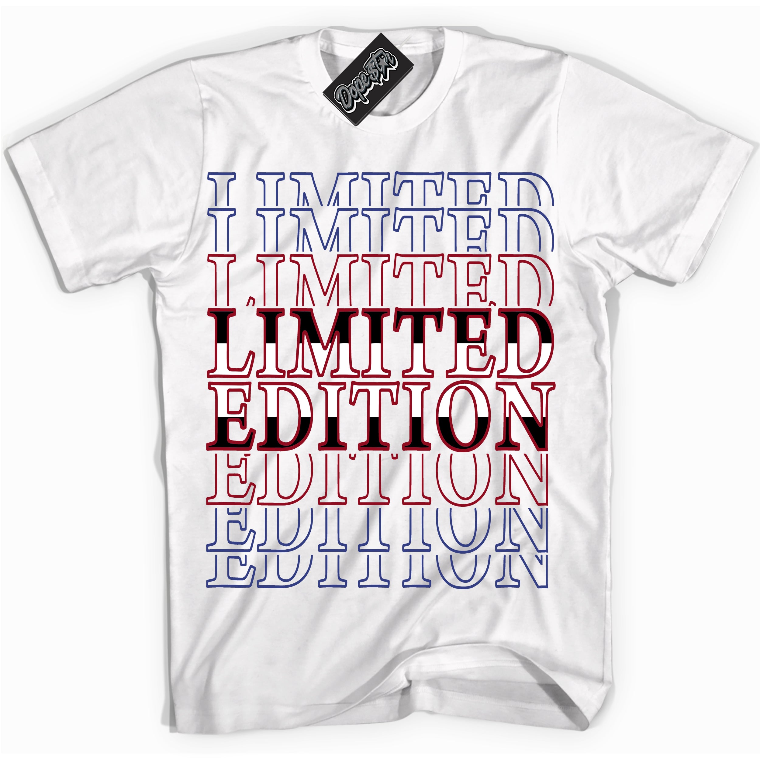 Cool White Shirt with “ Limited Edition ” design that perfectly matches Playoffs 8s Sneakers.