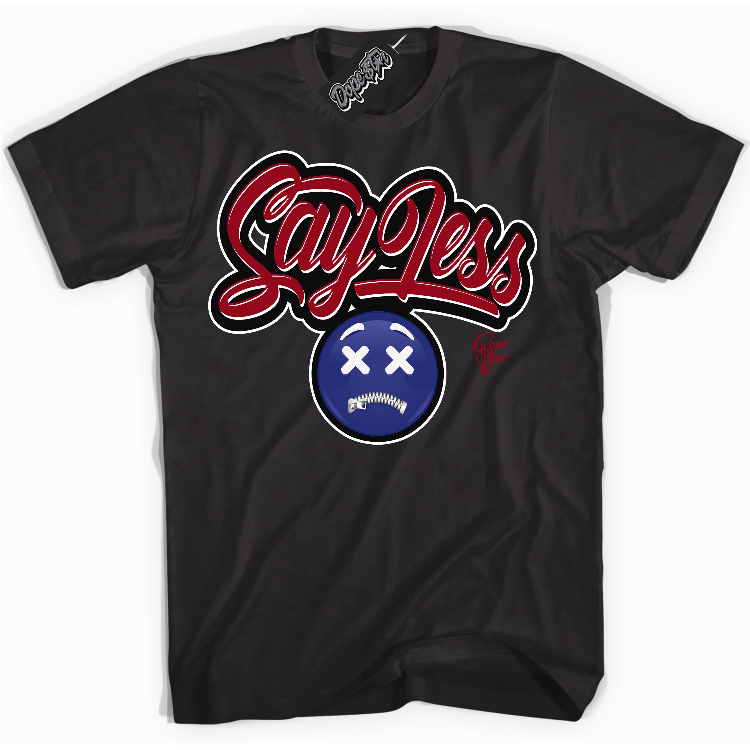 Cool Black Shirt with “ Say Less ” design that perfectly matches Playoffs 8s Sneakers.