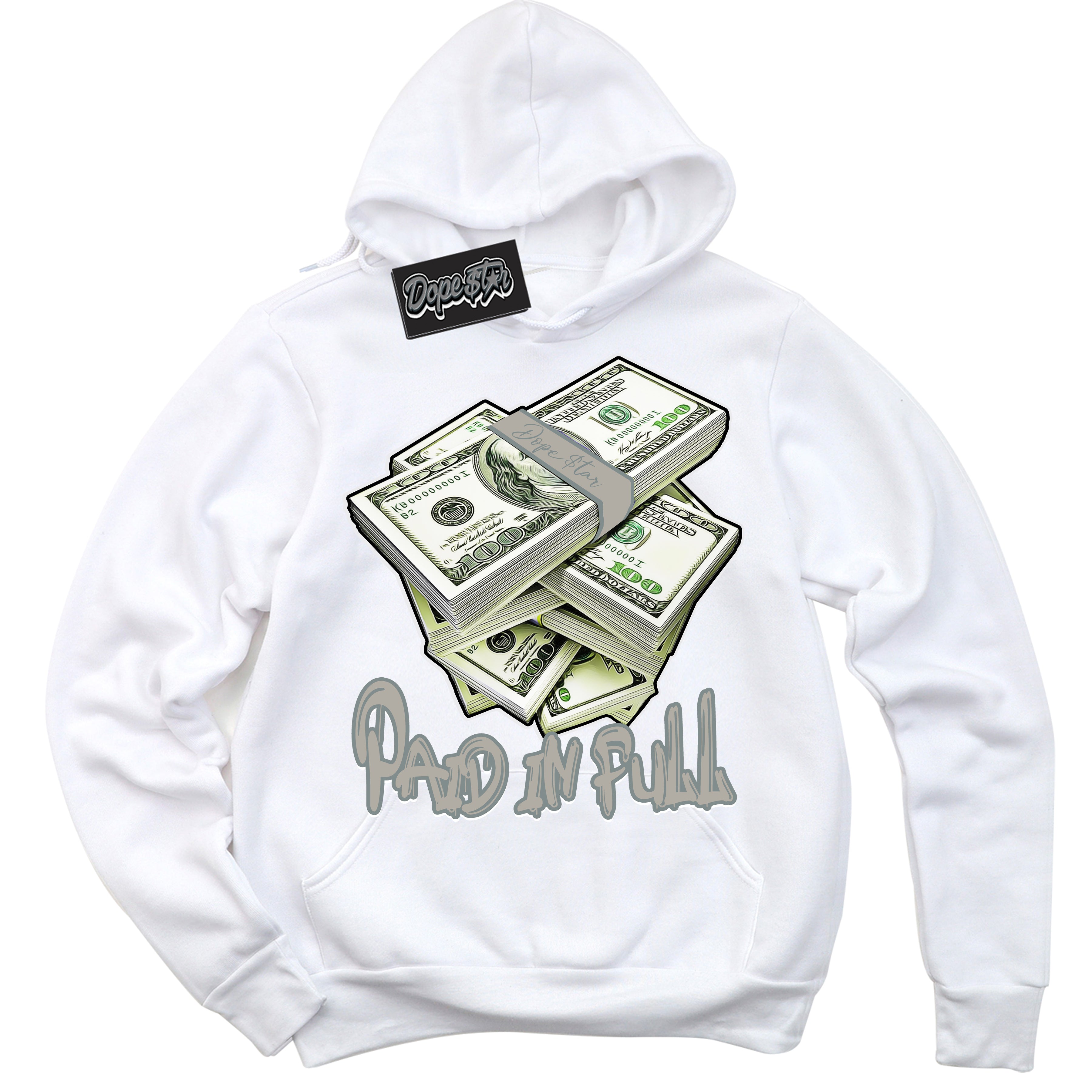 AJ9 Retro Cool Grey ‘Paid In Full’ – White Streetwear Hoodie | Sneaker Matching sweatshirt for AJ9 Retro Cool Grey | Men's and Women's Streetwear Graphic Hoodie by Sneaker Shirts Outlet
