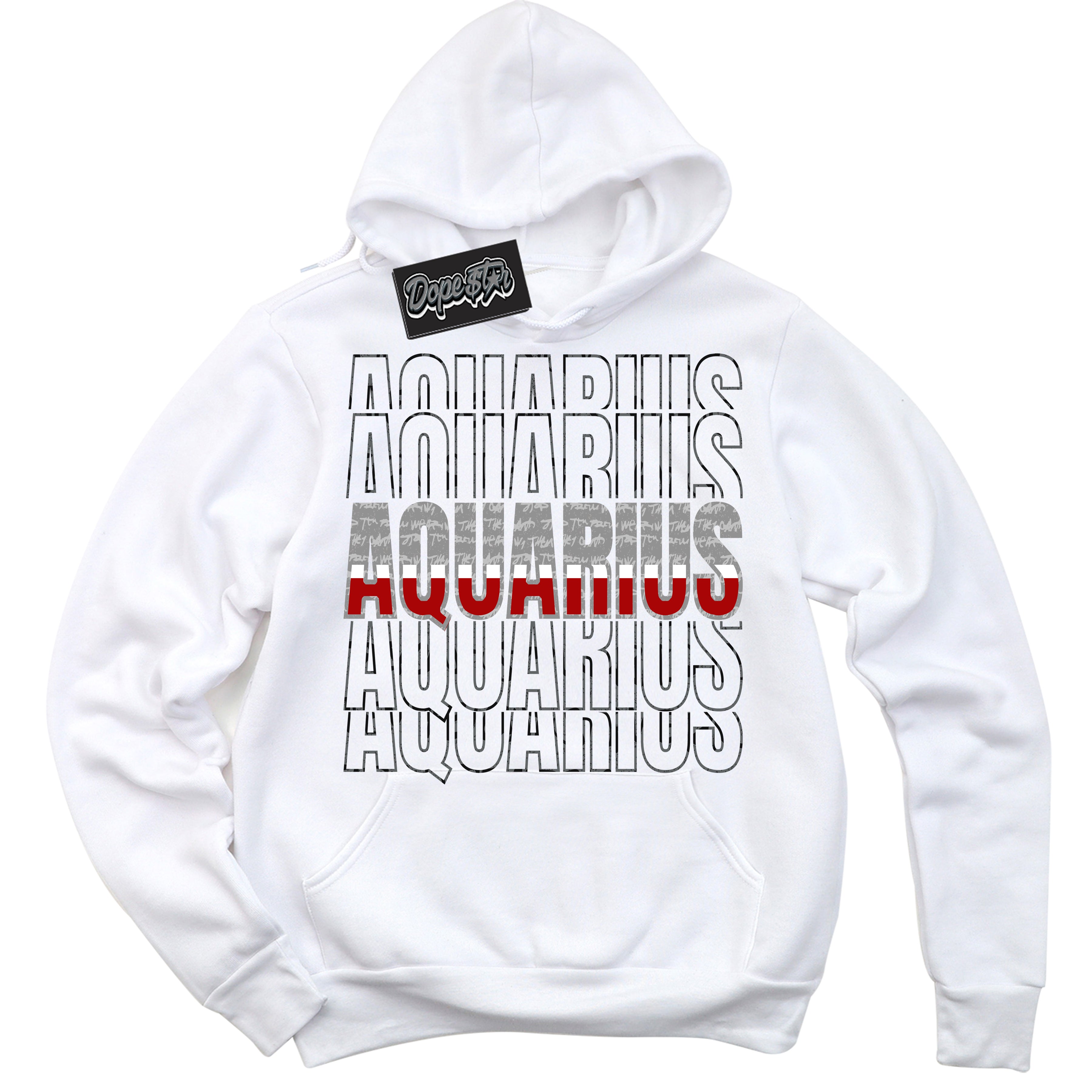 Cool White Hoodie with “ Aquarius ”  design that Perfectly Matches Rebellionaire 1s Sneakers.