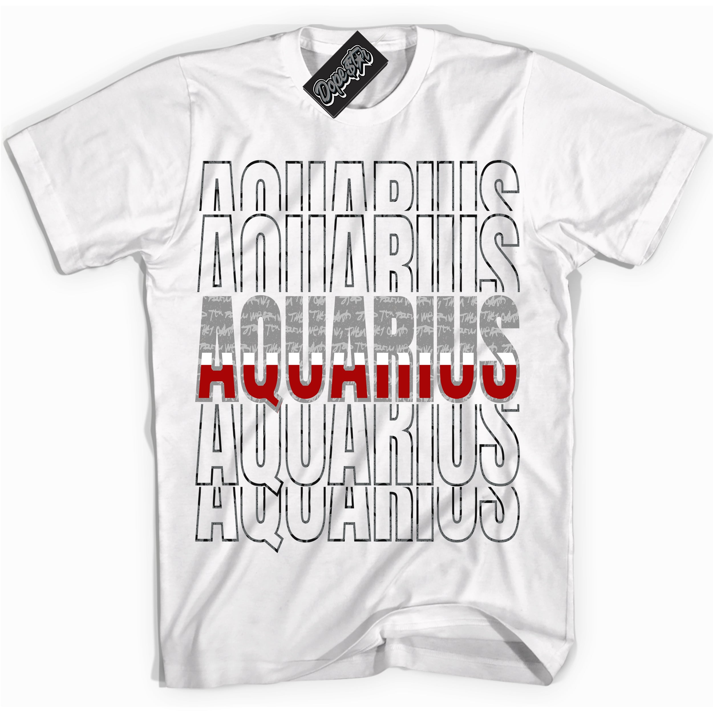 Cool White Shirt with “ Aquarius ” design that perfectly matches Rebellionaire 1s Sneakers.