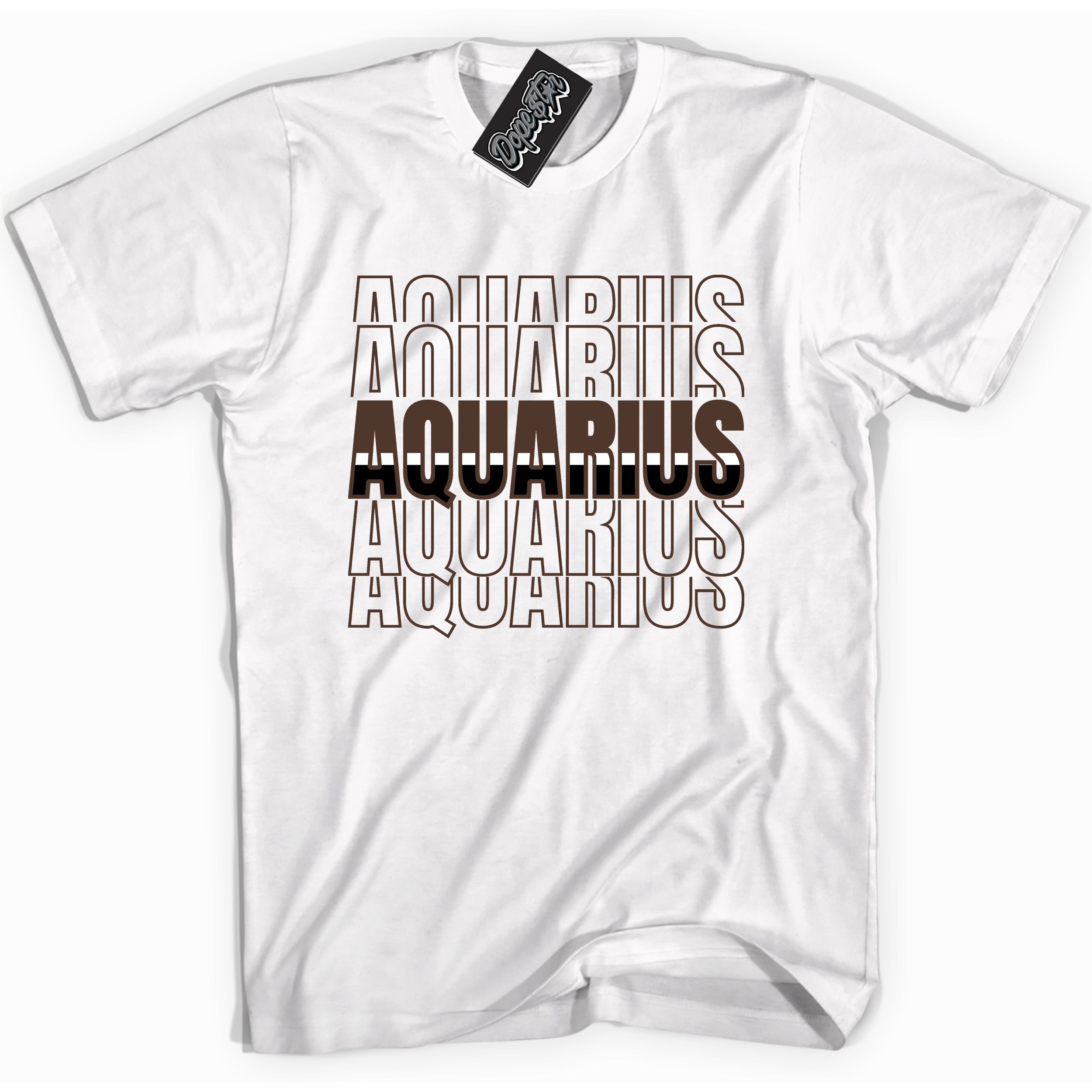 Cool White graphic tee with “ Aquarius ” design, that perfectly matches Palomino 1s sneakers 