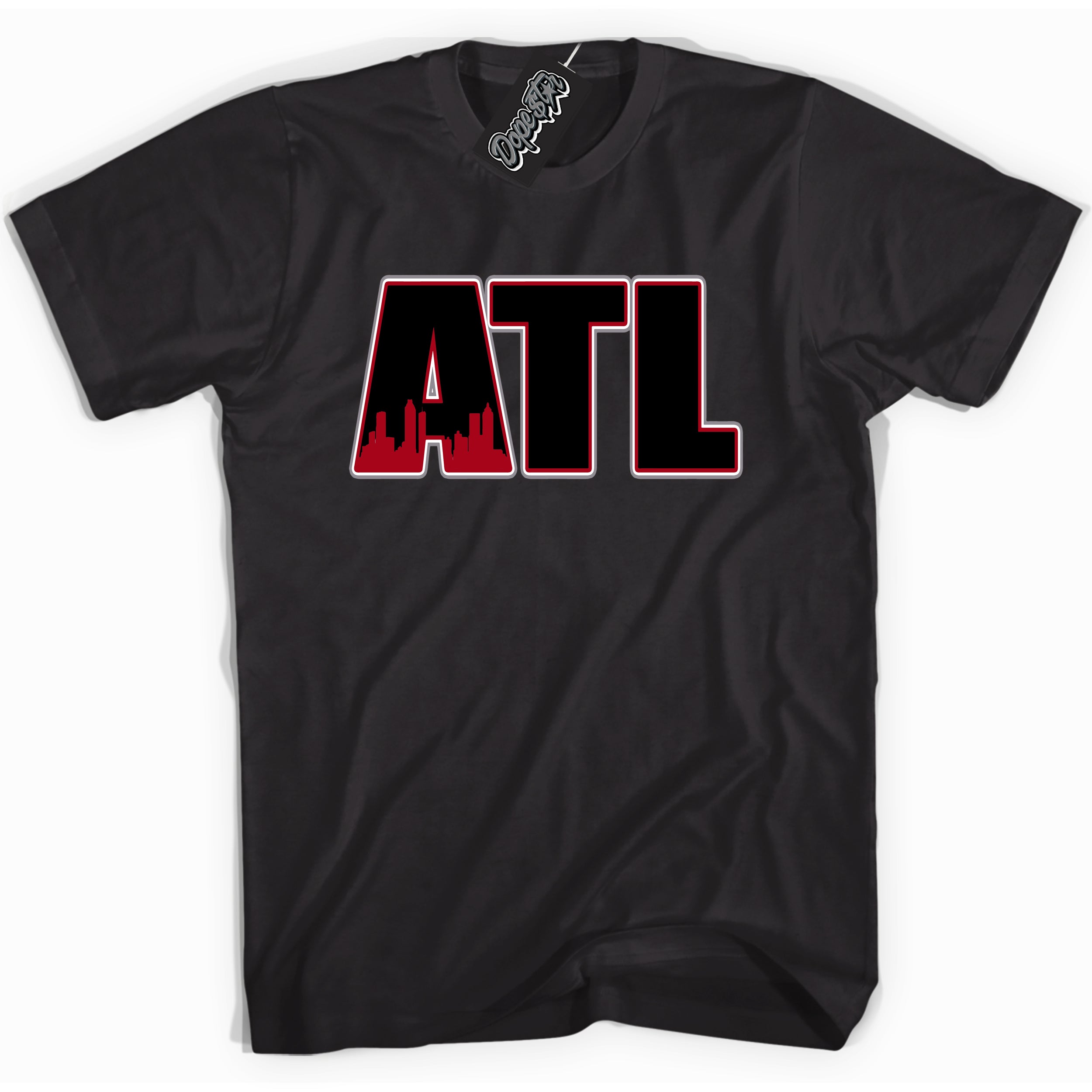 Cool Black Shirt with “ Atlanta” design that perfectly matches Bred Reimagined 4s Jordans.