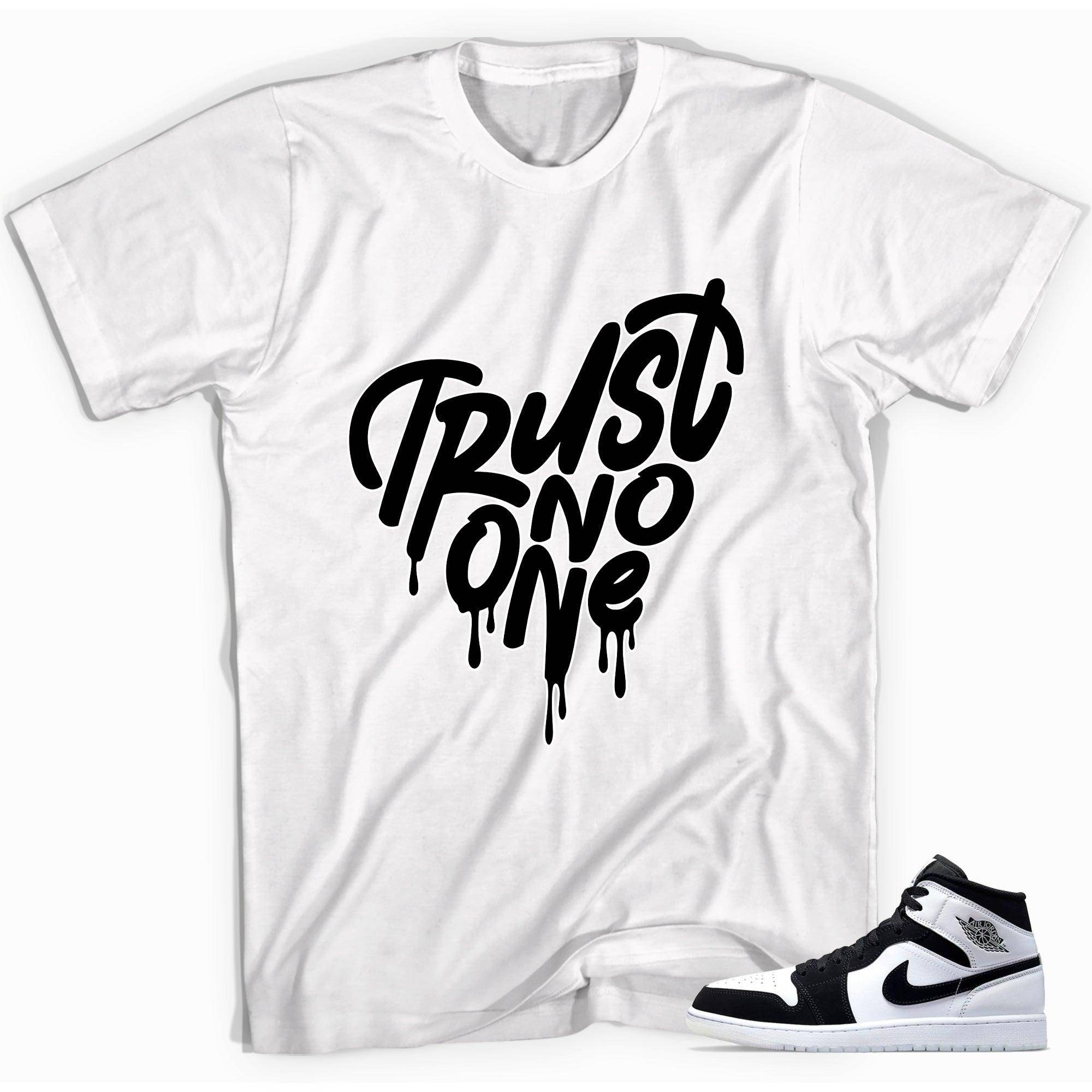 1s Mid Diamond Shirt Trust No One Heart - Sneaker Shirts Outlet