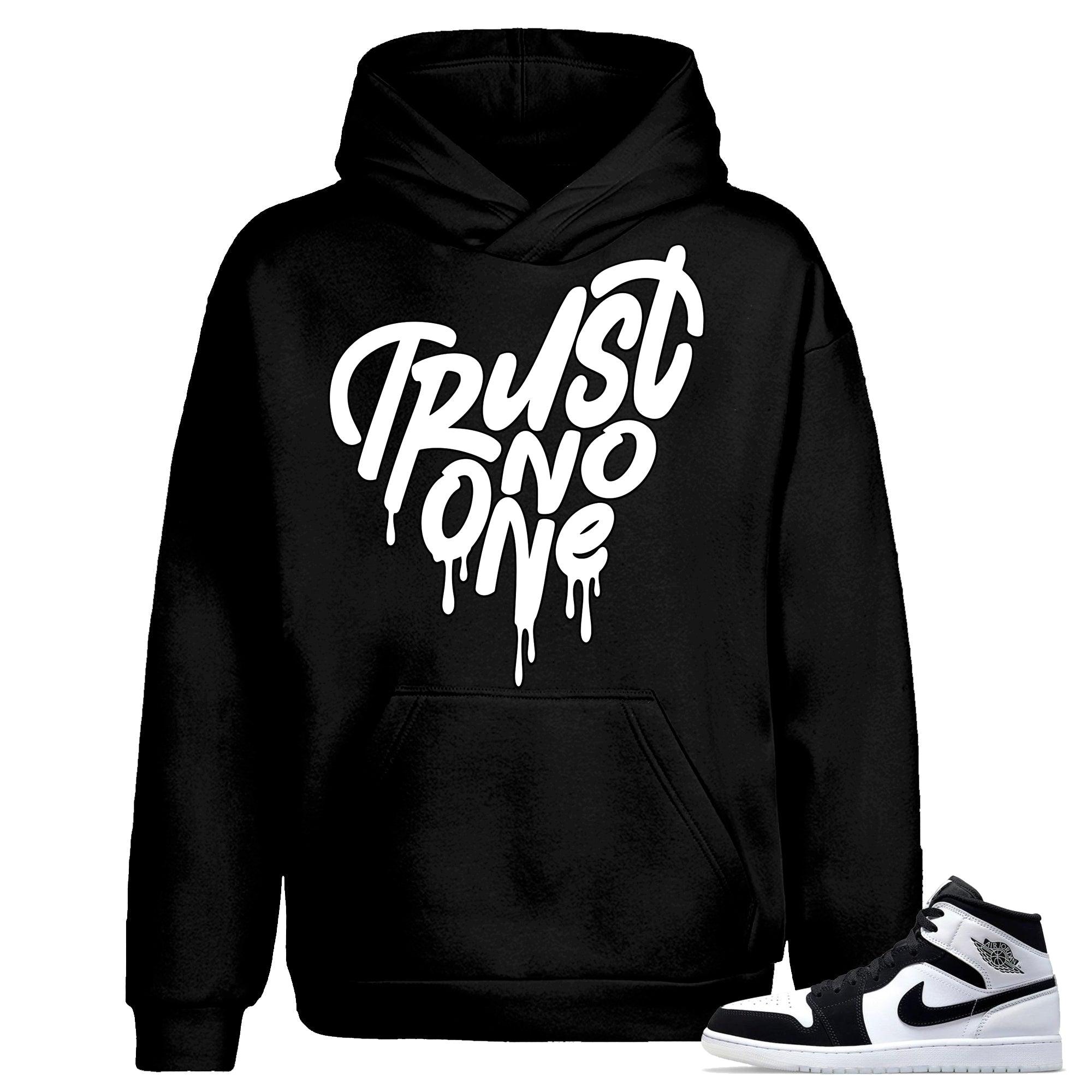 1s Mid Diamond Hoodie Trust No One Heart - Sneaker Shirts Outlet