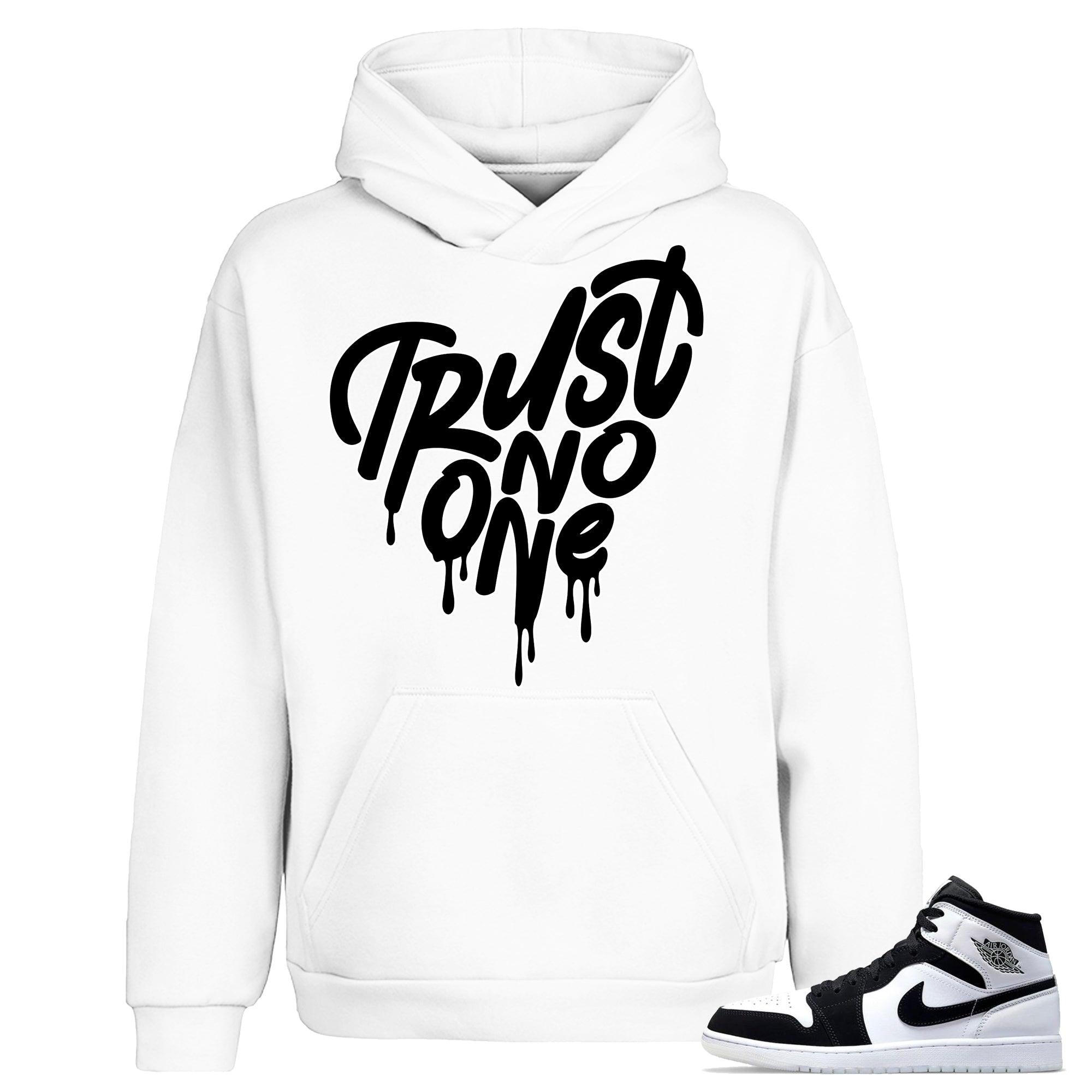 1s Mid Diamond Hoodie Trust No One Heart - Sneaker Shirts Outlet