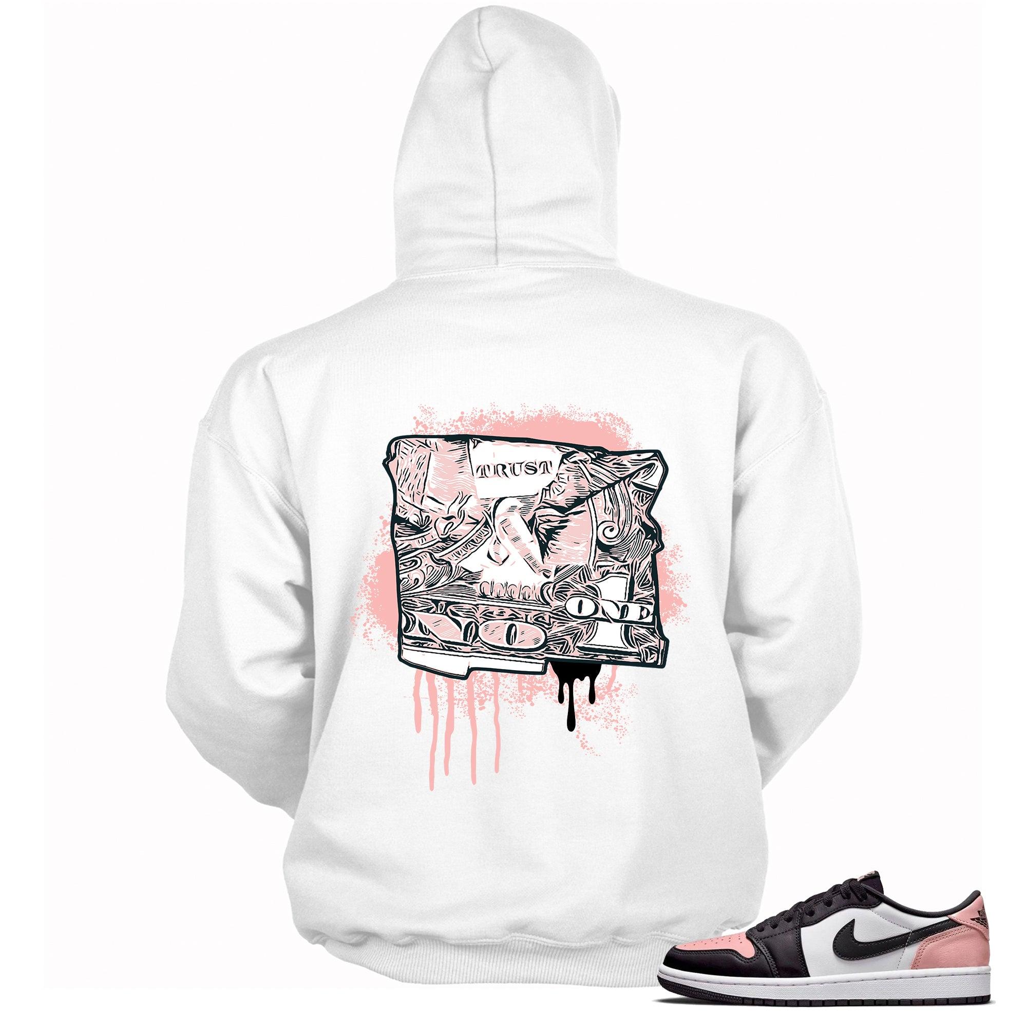 1s Bleached Coral Hoodie Trust No One Dollar