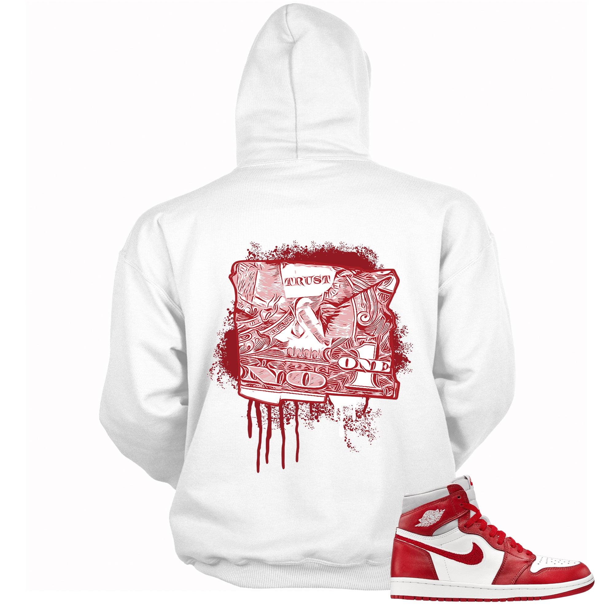 1s High Newstalgia Chenille Hoodie Trust No One Dollar - Sneaker Shirts Outlet