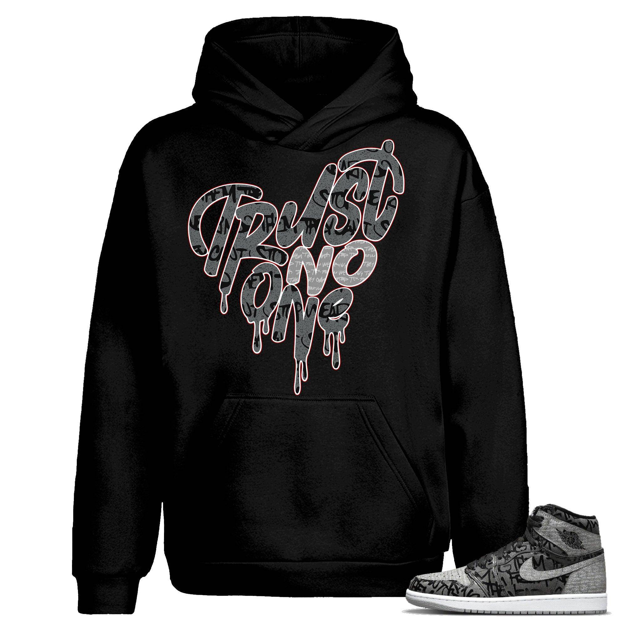 Rebellionaire 1s DopeStar Hoodie Trust No One Heart - Sneaker Shirts Outlet