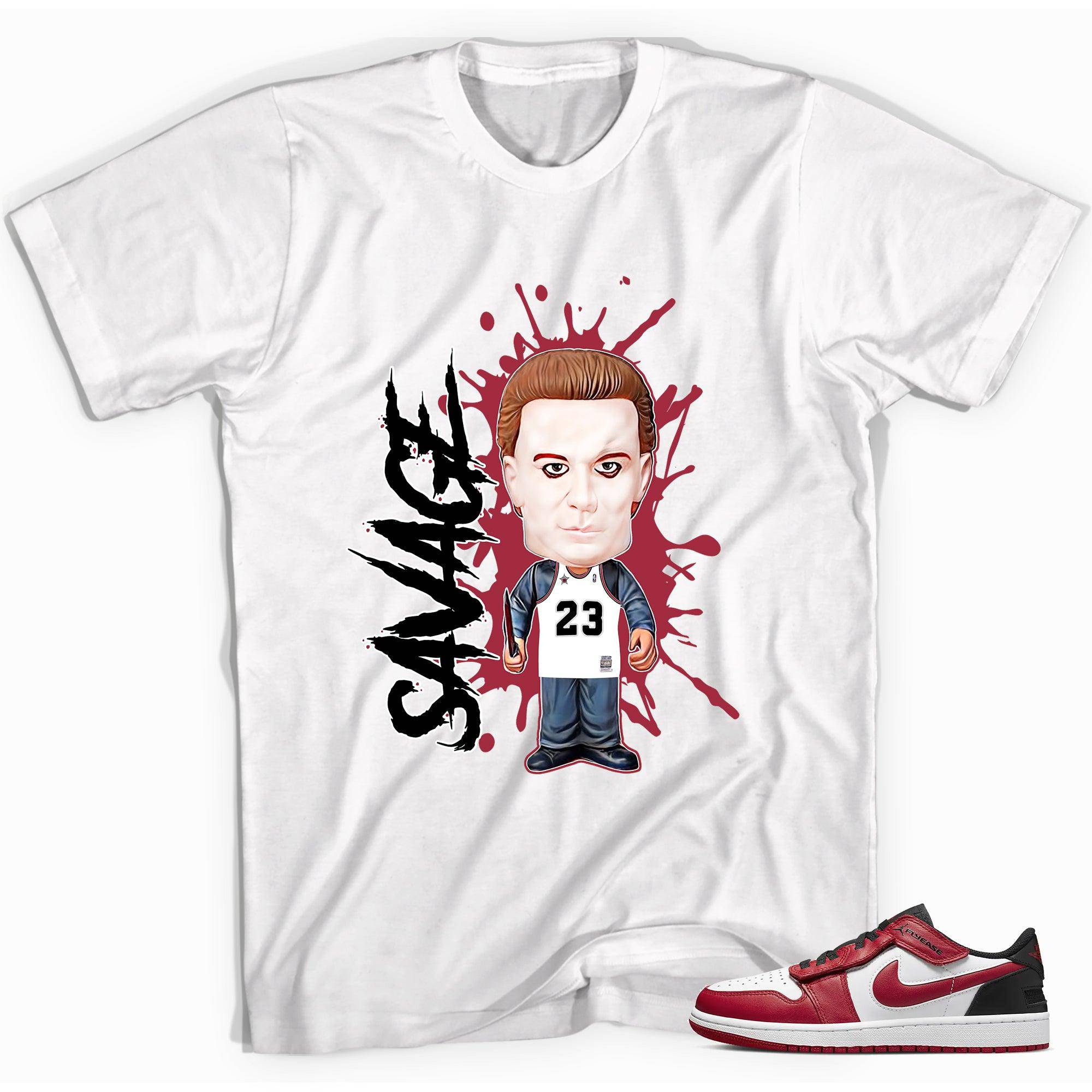 Air Jordan 1s Low FlyEase Shirt - Savage - Sneaker Shirts Outlet