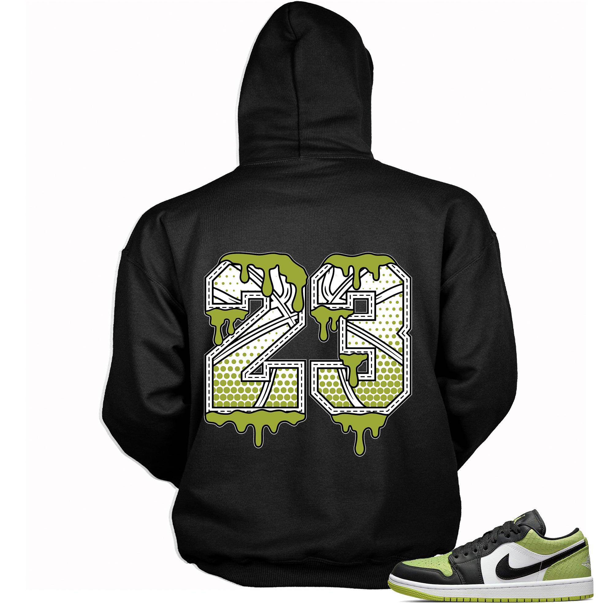 Snakeskin Vivid Green 1s DopeStar Hoodie 23 Ball - Sneaker Shirts Outlet