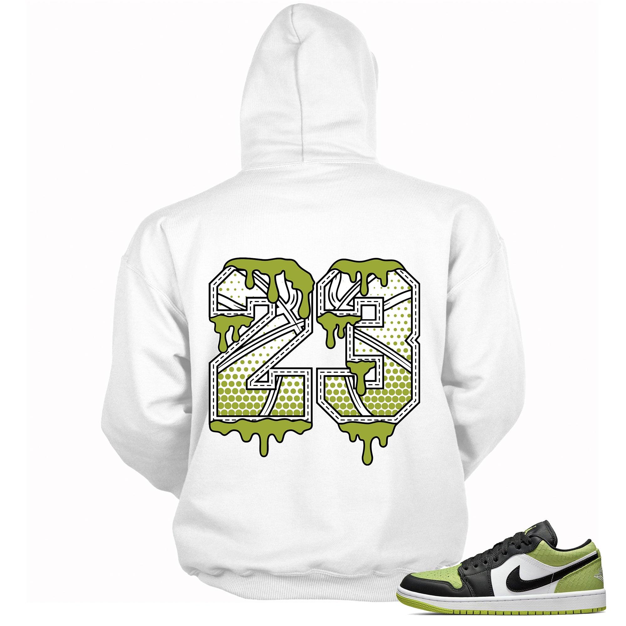 Snakeskin Vivid Green 1s DopeStar Hoodie 23 Ball - Sneaker Shirts Outlet