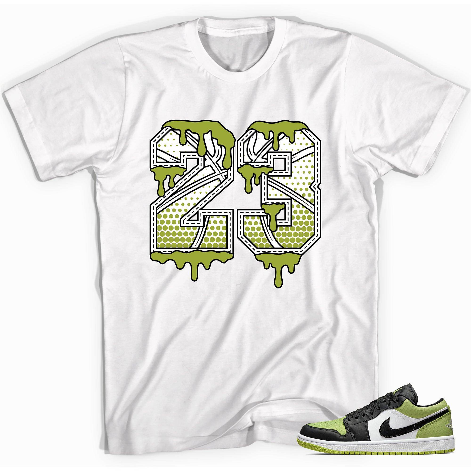 Snakeskin Vivid Green 1s DopeStar Shirt 23 Ball - Sneaker Shirts Outlet