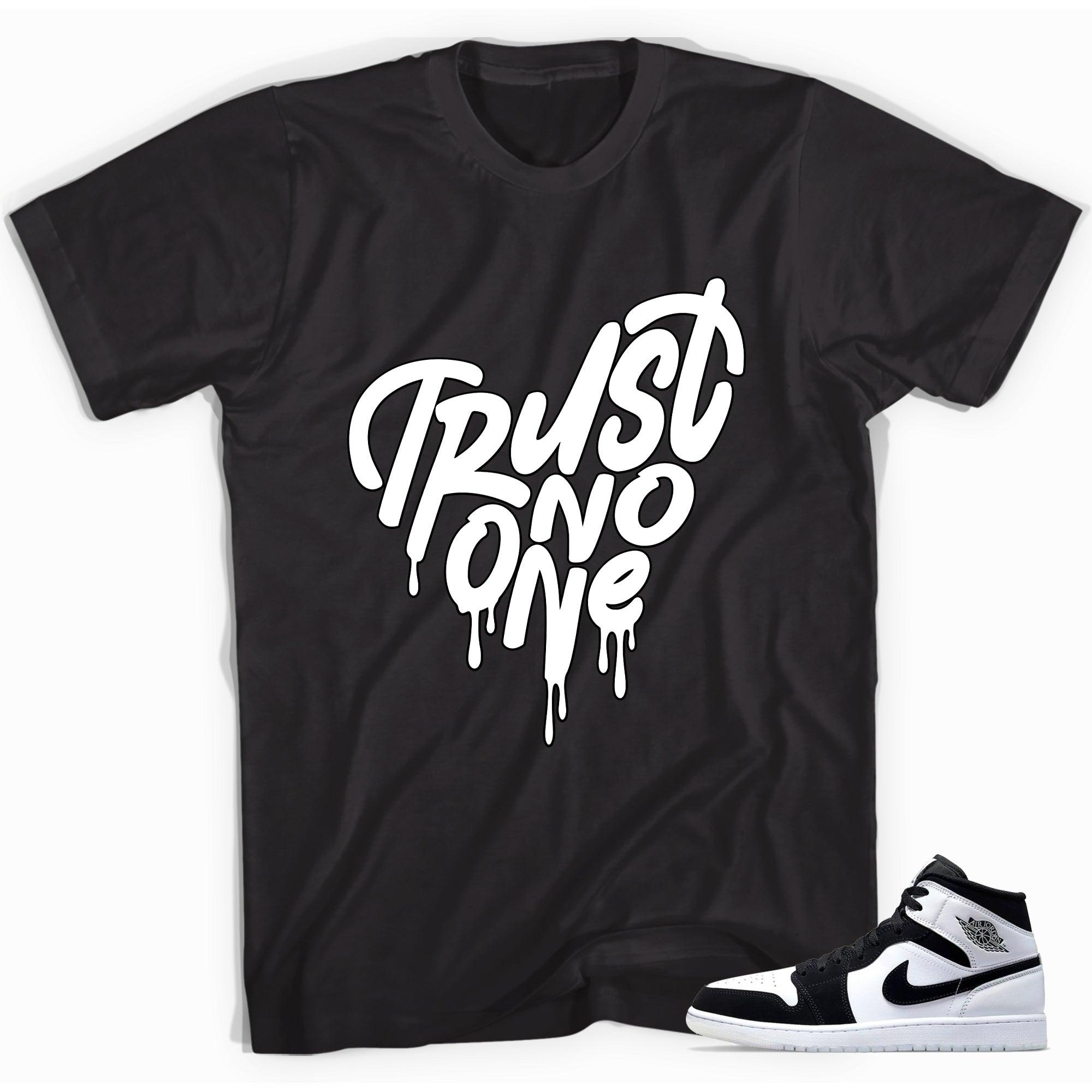 1s Mid Diamond Shirt Trust No One Heart - Sneaker Shirts Outlet