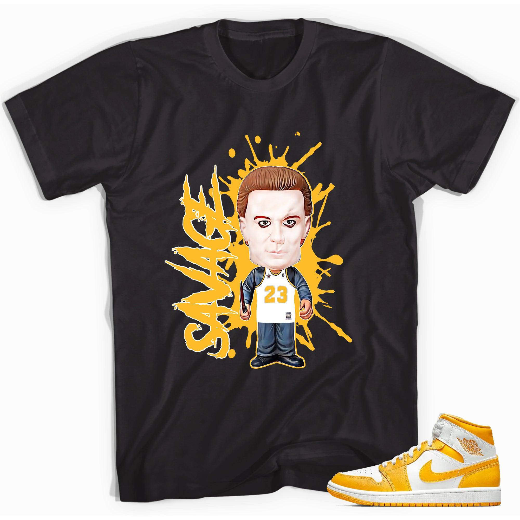 1s Mid White University Gold Shirt – Savage - Sneaker Shirts Outlet