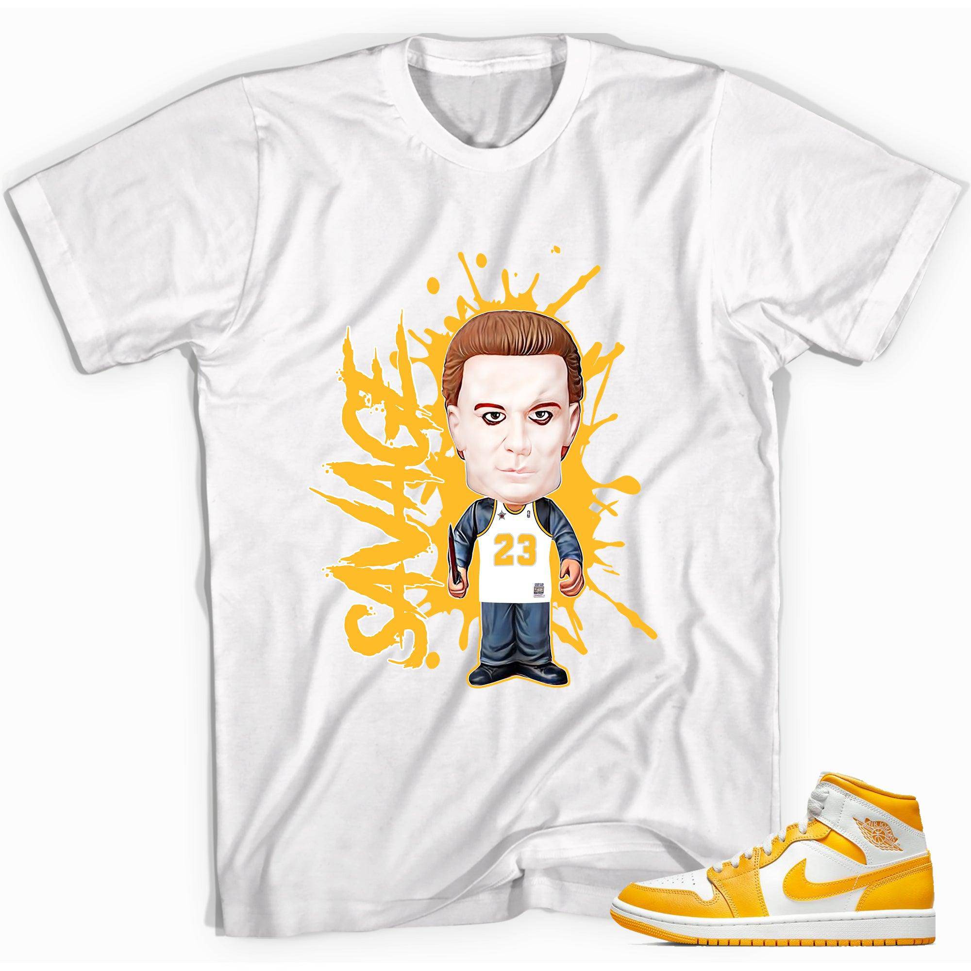 1s Mid White University Gold Shirt – Savage - Sneaker Shirts Outlet