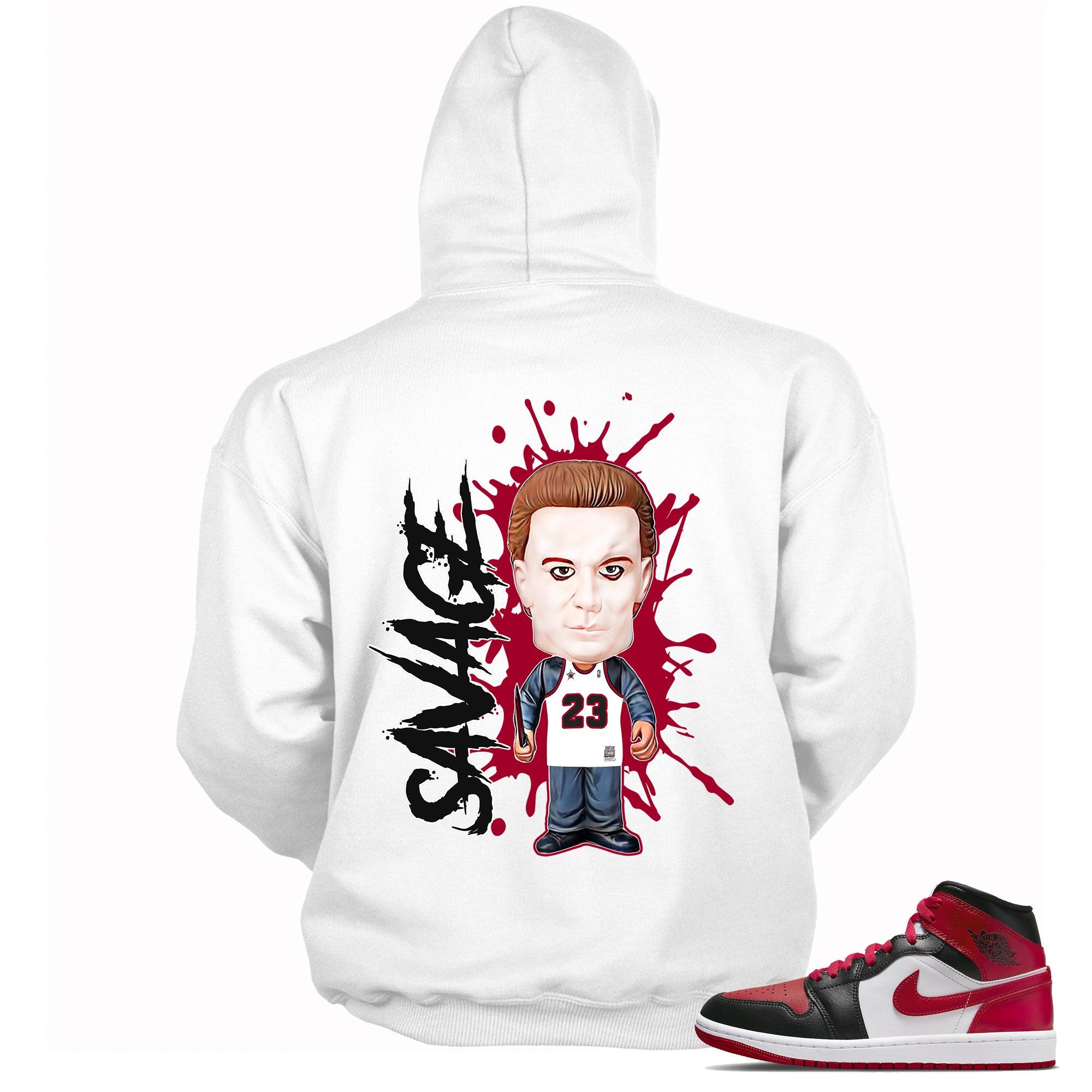 1 Mid Alternate Bred Toe Hoodie Savage - Sneaker Shirts Outlet