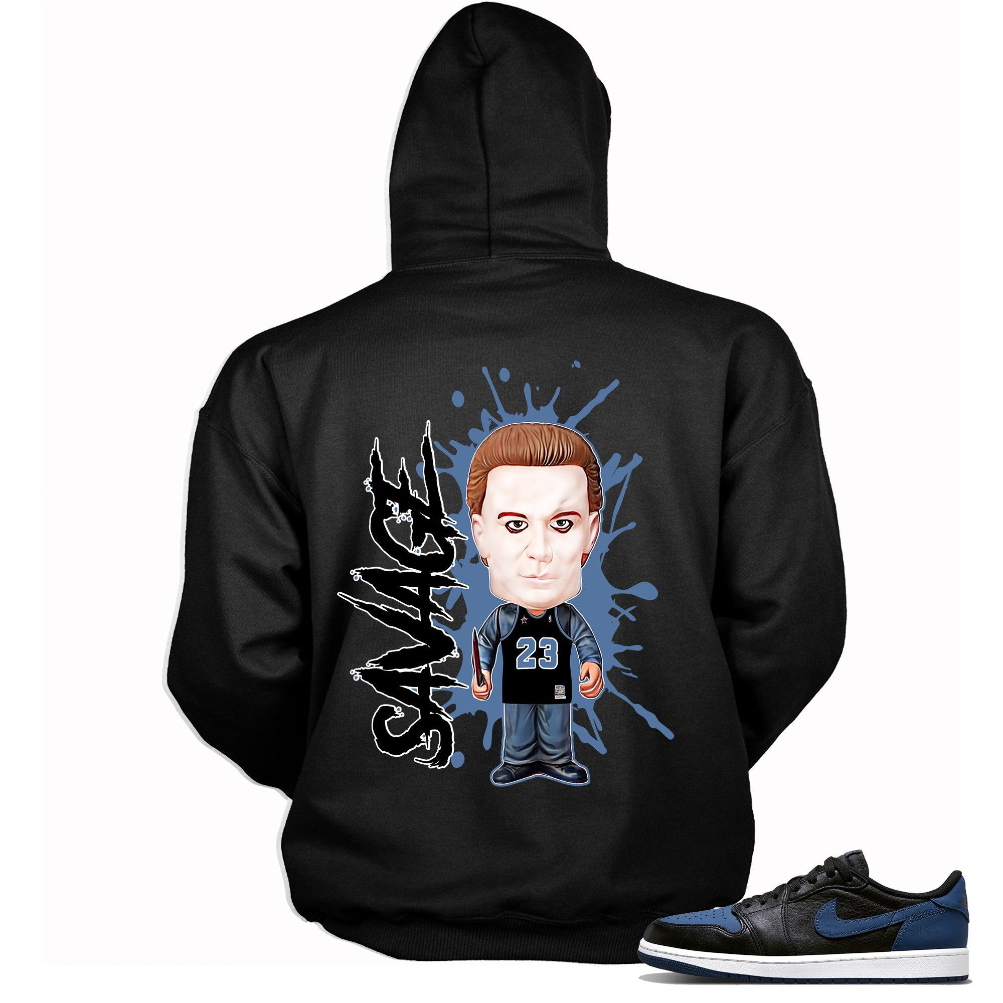 1s Low Mystic Navy Hoodie Savage - Sneaker Shirts Outlet