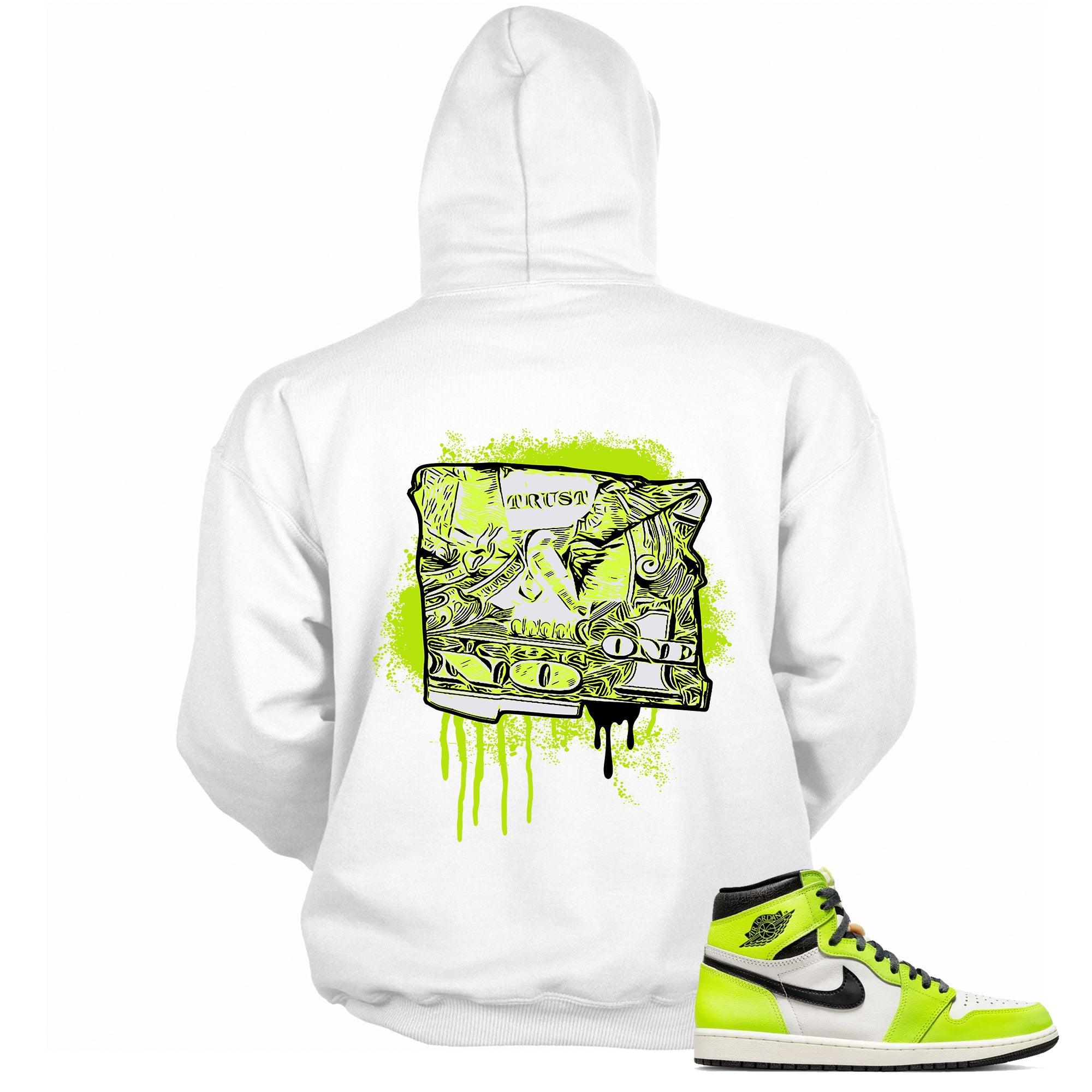 1s High Visionaire Hoodie Trust No One Dollar - Sneaker Shirts Outlet