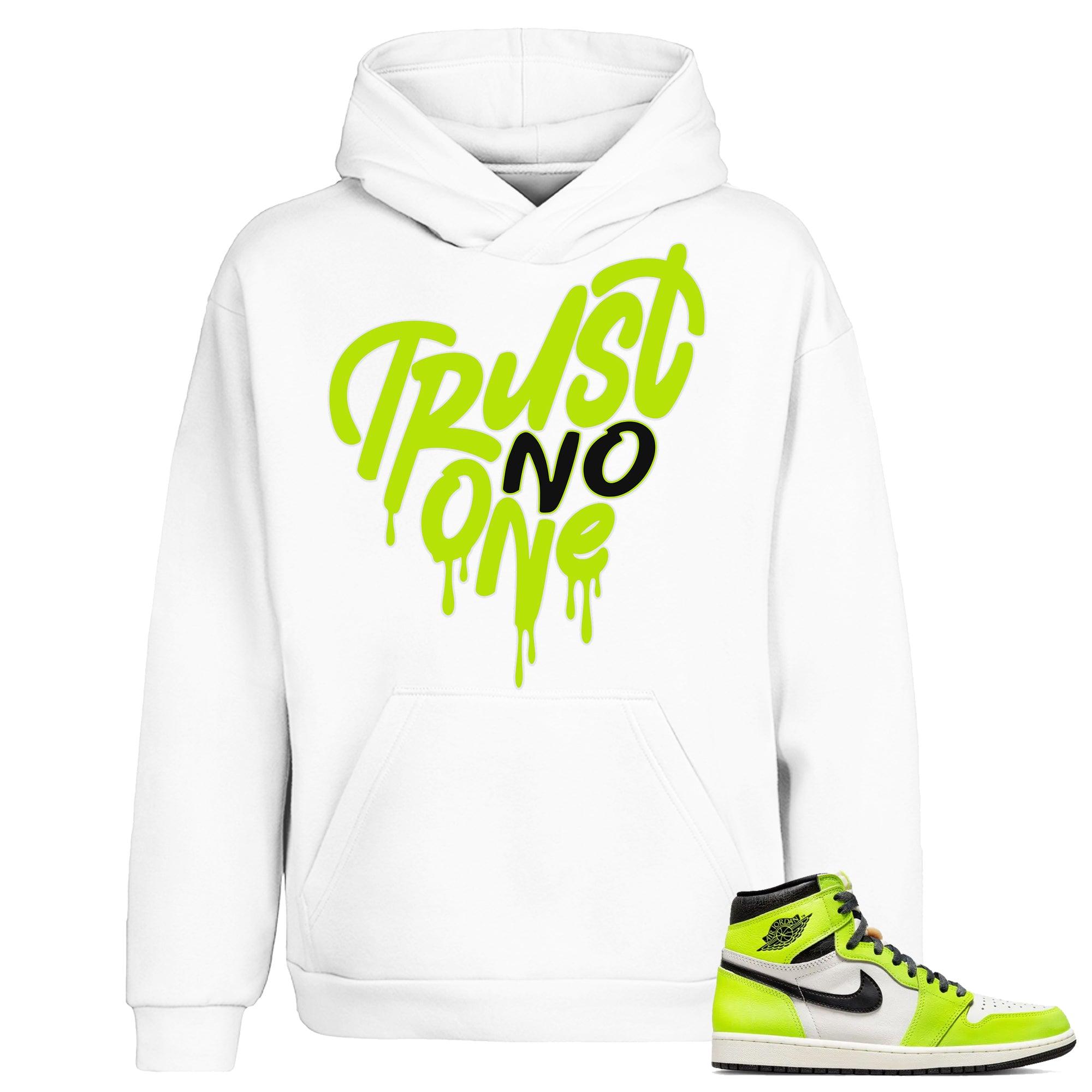 1s High Visionaire Hoodie Trust No One Heart - Sneaker Shirts Outlet