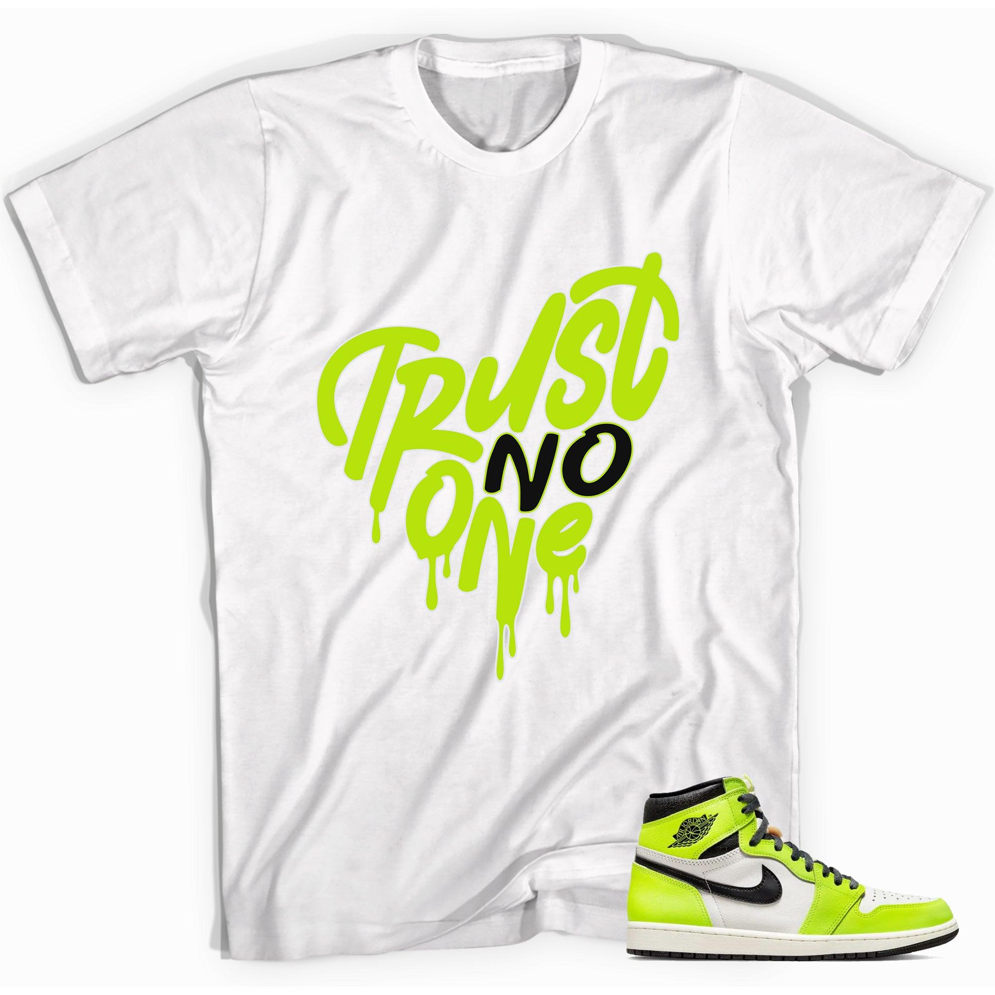 1s High Visionaire Shirt Trust No One Heart - Sneaker Shirts Outlet