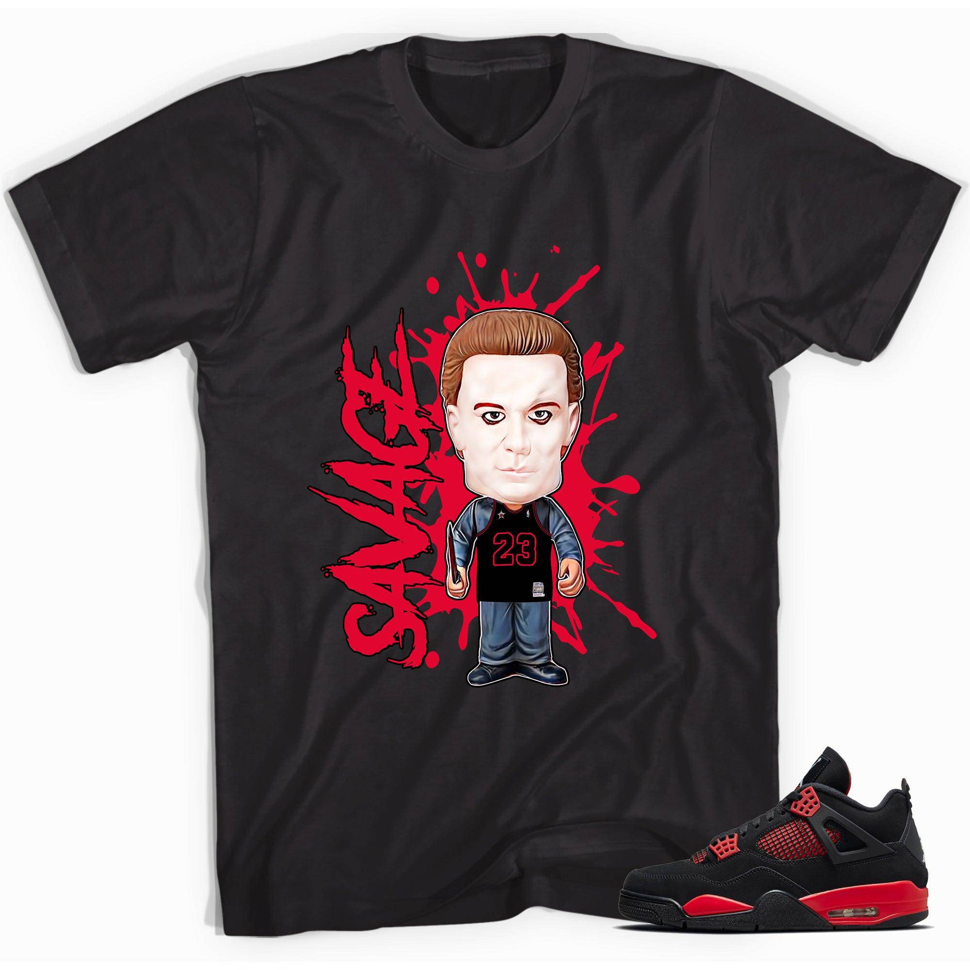 4s Red Thunder Shirt Savage - Sneaker Shirts Outlet