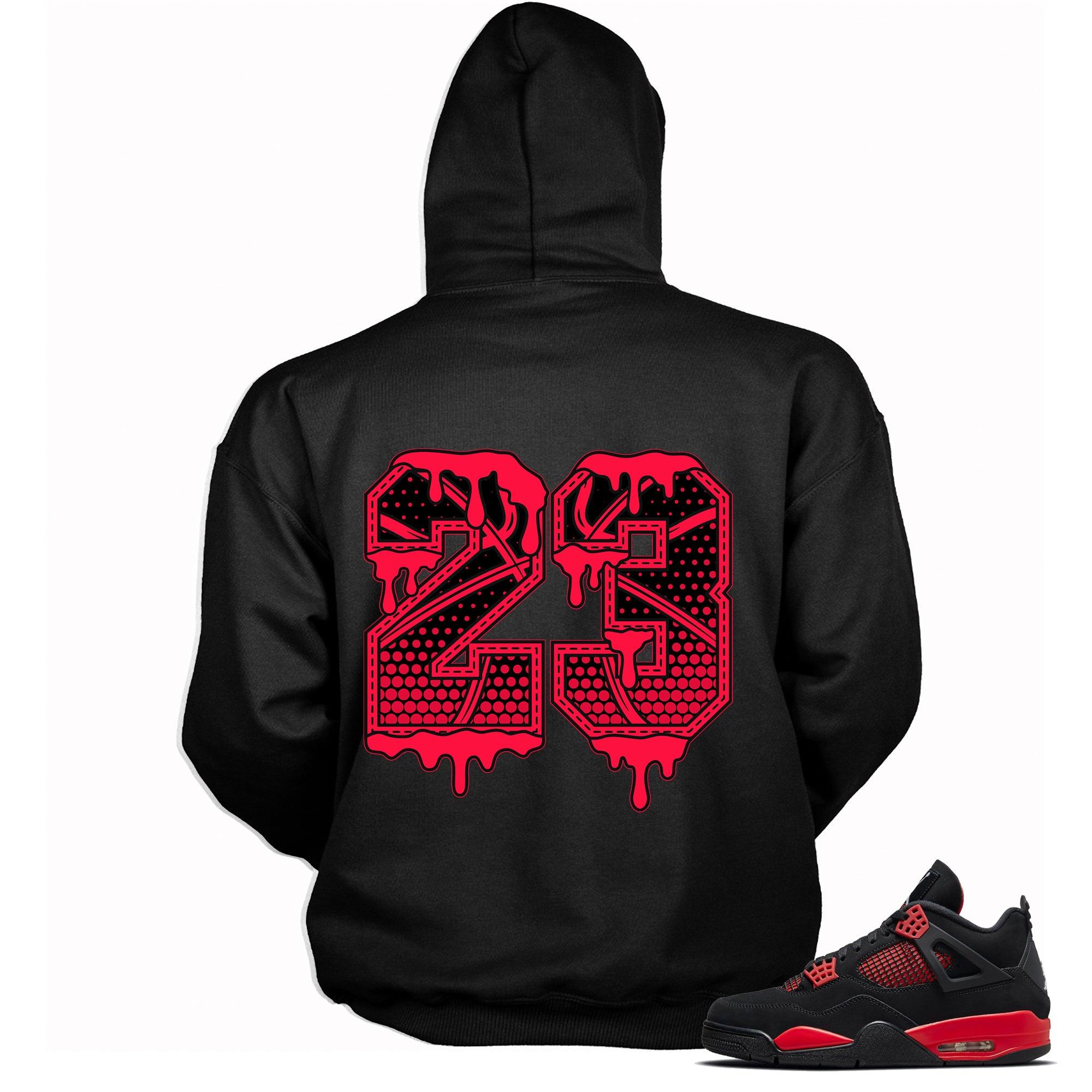 4s Red Thunder Hoodie 23 Drip - Sneaker Shirts Outlet