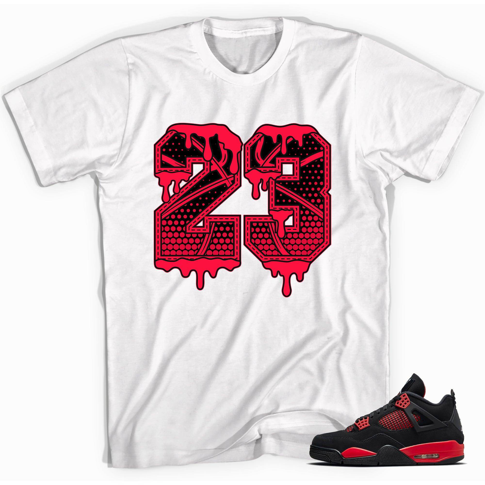 4s Red Thunder Shirt 23 Drip - Sneaker Shirts Outlet