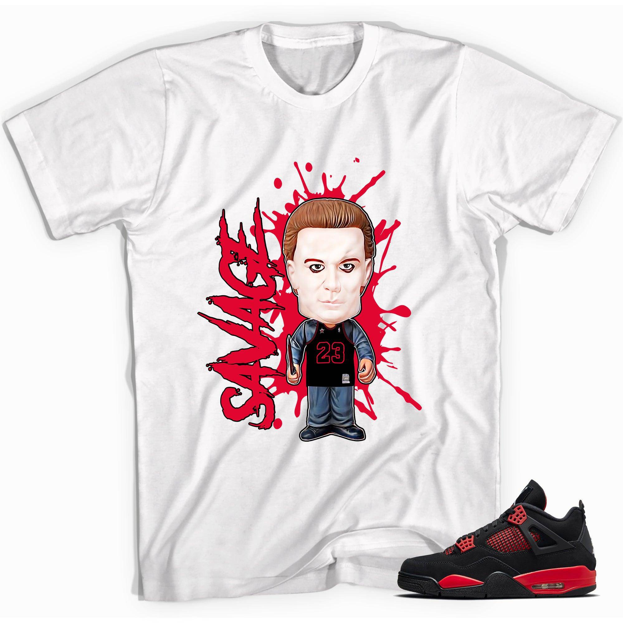 4s Red Thunder Shirt Savage - Sneaker Shirts Outlet