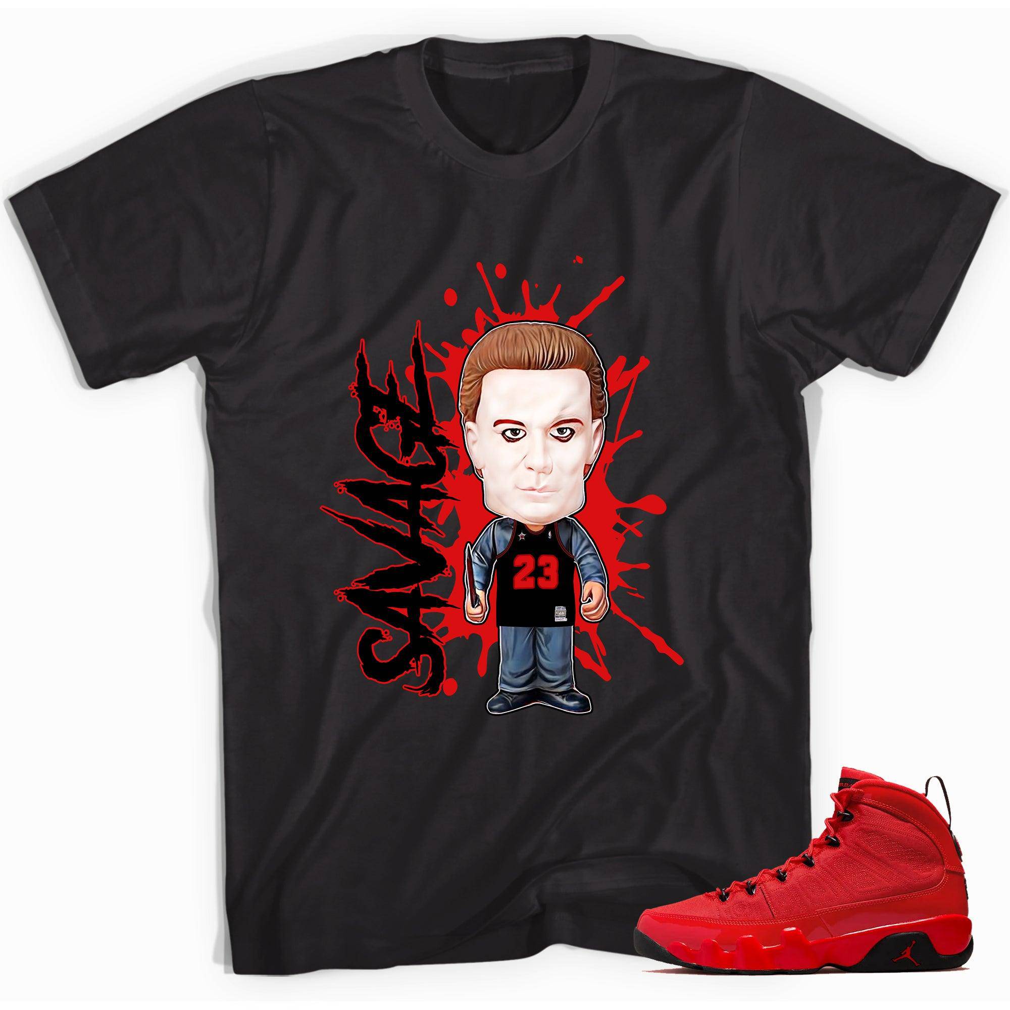 Air Jordan 9s Retro Chile Red Shirt – Savage - Sneaker Shirts Outlet