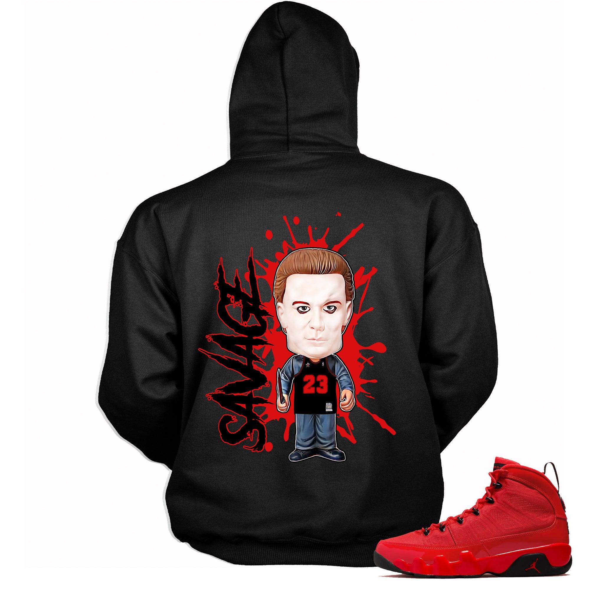 9s Chile Red Hoodie – Savage - Sneaker Shirts Outlet