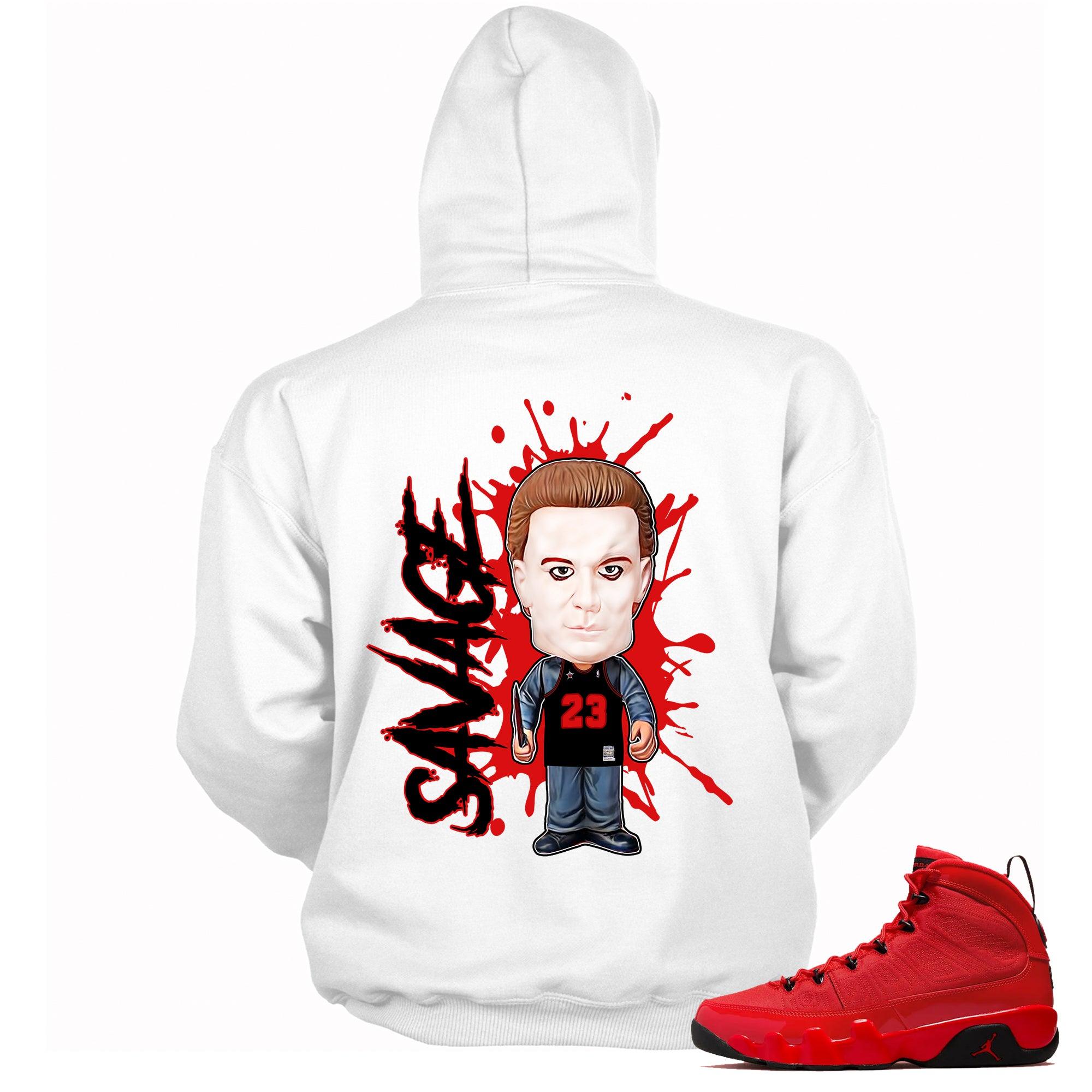 9s Chile Red Hoodie – Savage - Sneaker Shirts Outlet