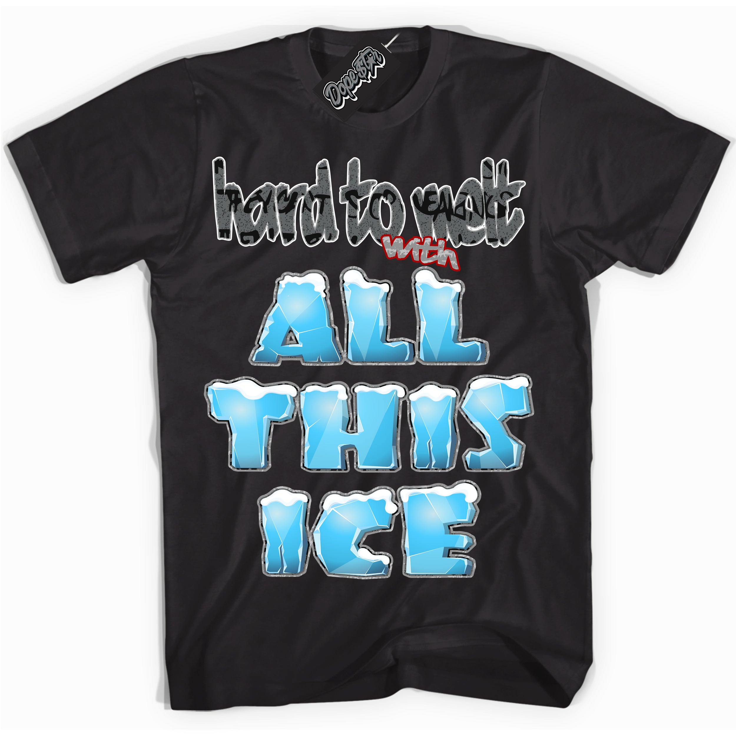 Cool Black Shirt with “ All This Ice ” design that perfectly matches Rebellionaire 1s Sneakers.