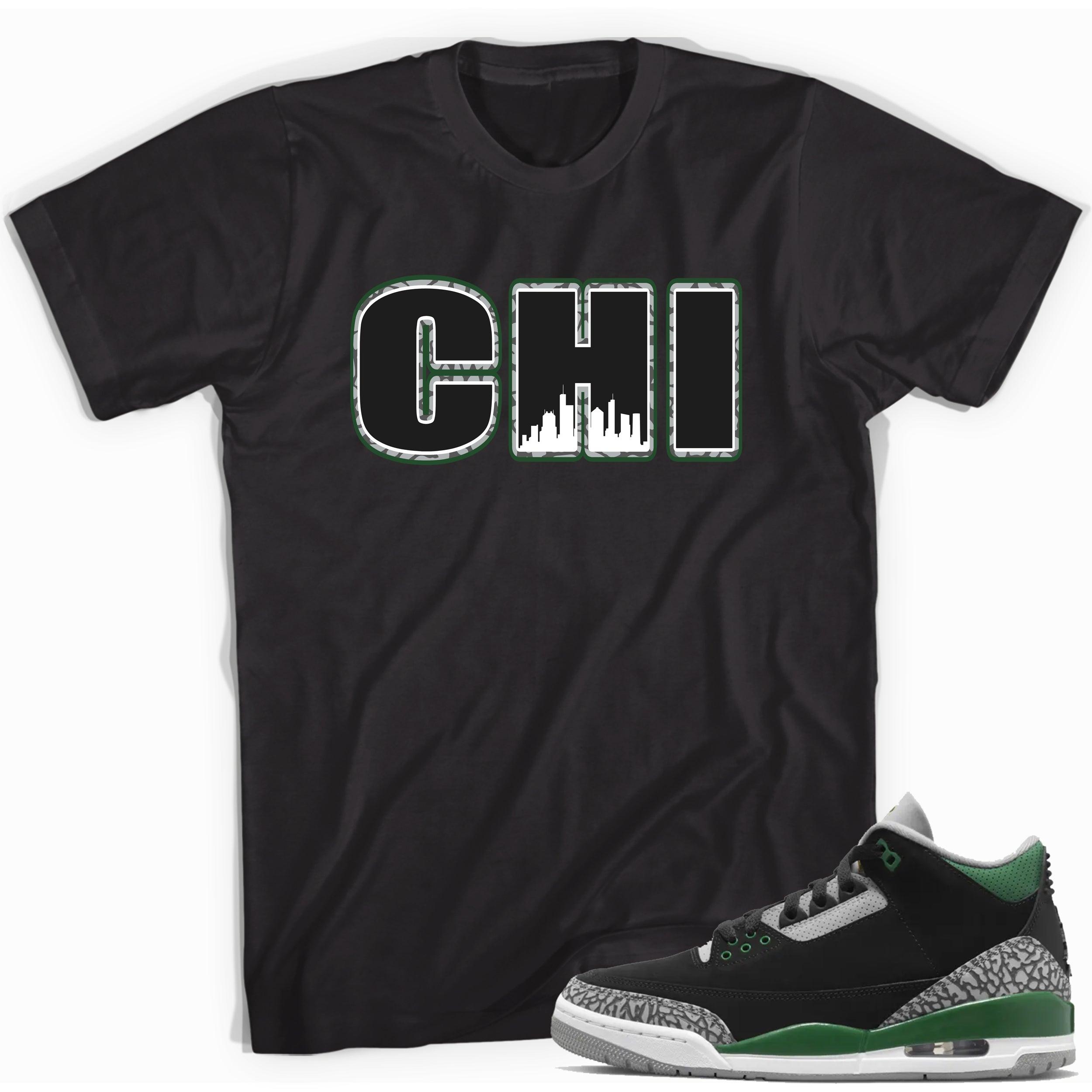 3s Pine Green Shirt Chicago