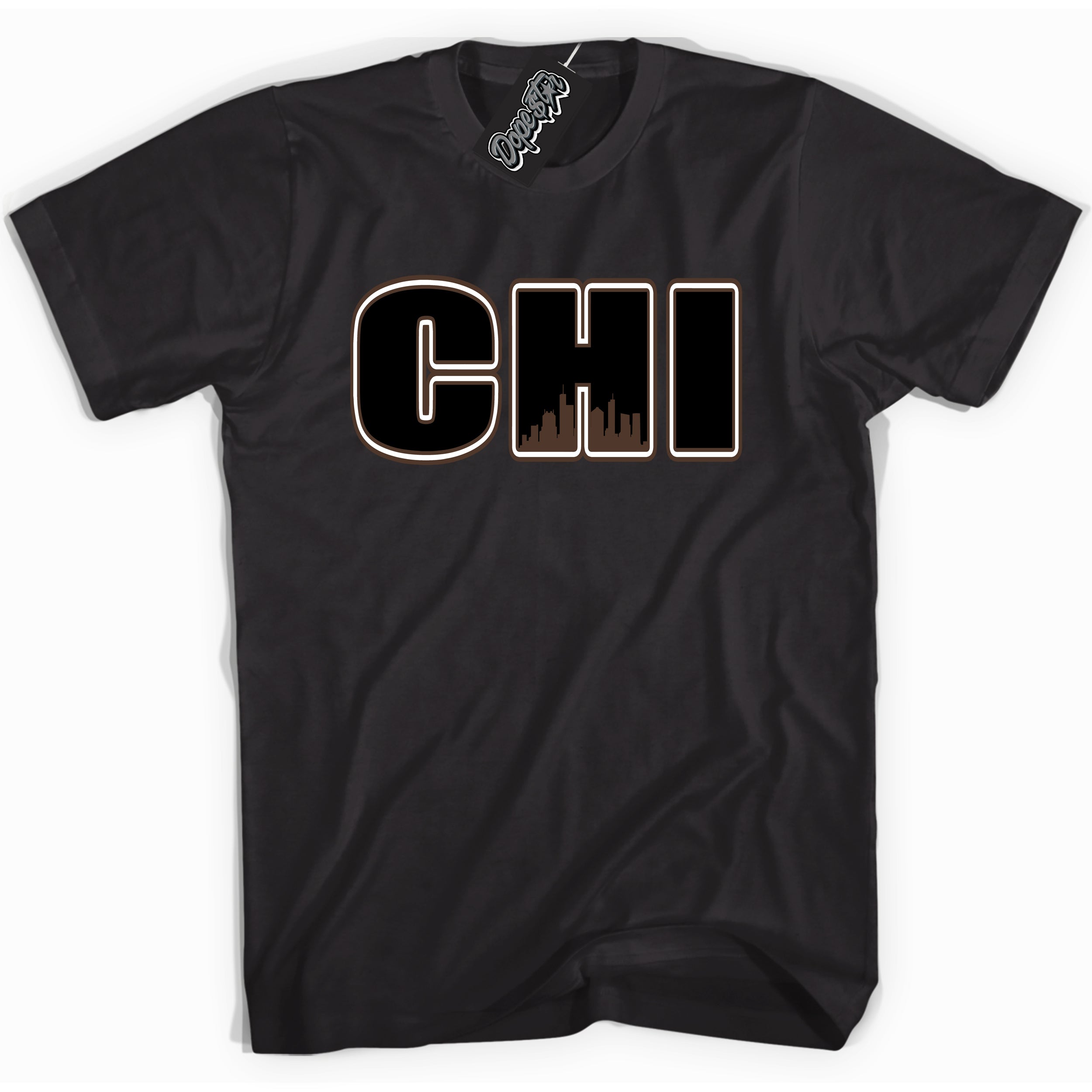 Cool Black graphic tee with “ Chicago ” design, that perfectly matches Palomino 1s sneakers 