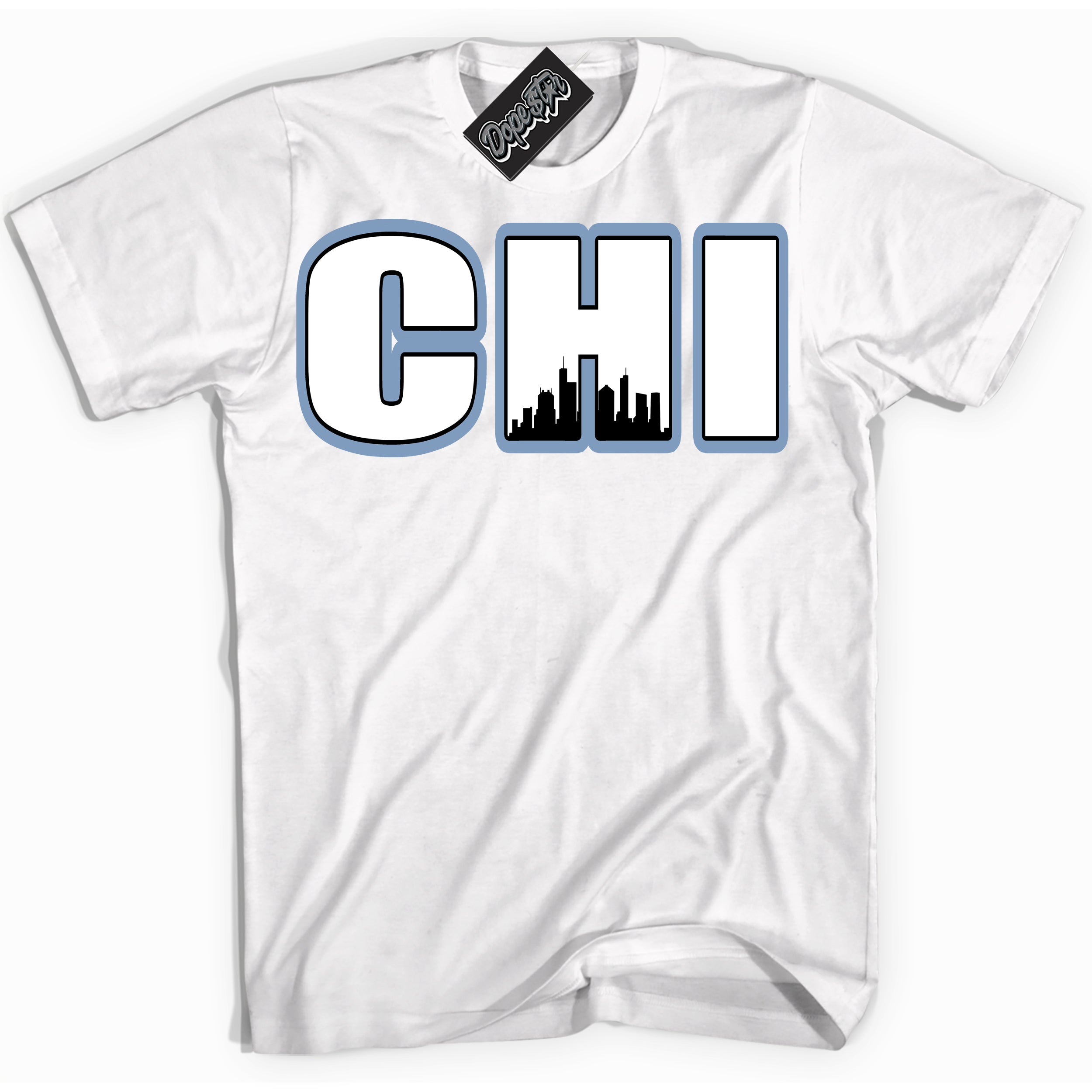 Cool White Shirt with “ Chicago” design that perfectly matches Reverse Oreo 6s Sneakers.