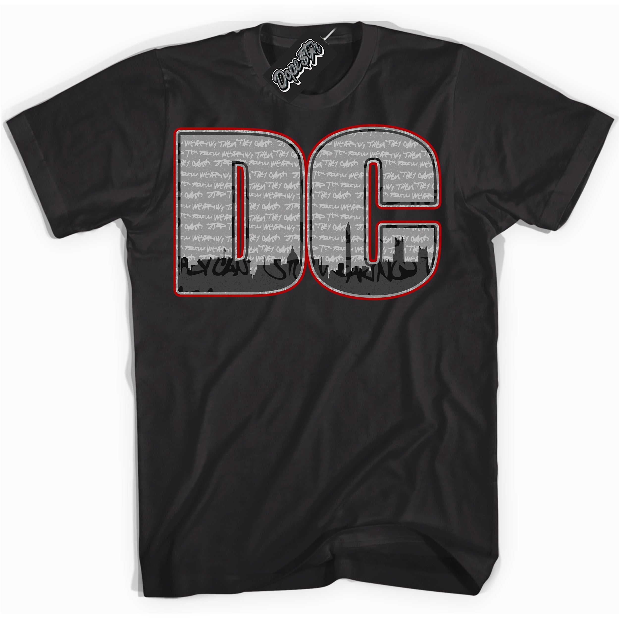 Cool Black Shirt with “ DC” design that perfectly matches Rebellionaire 1s Sneakers.