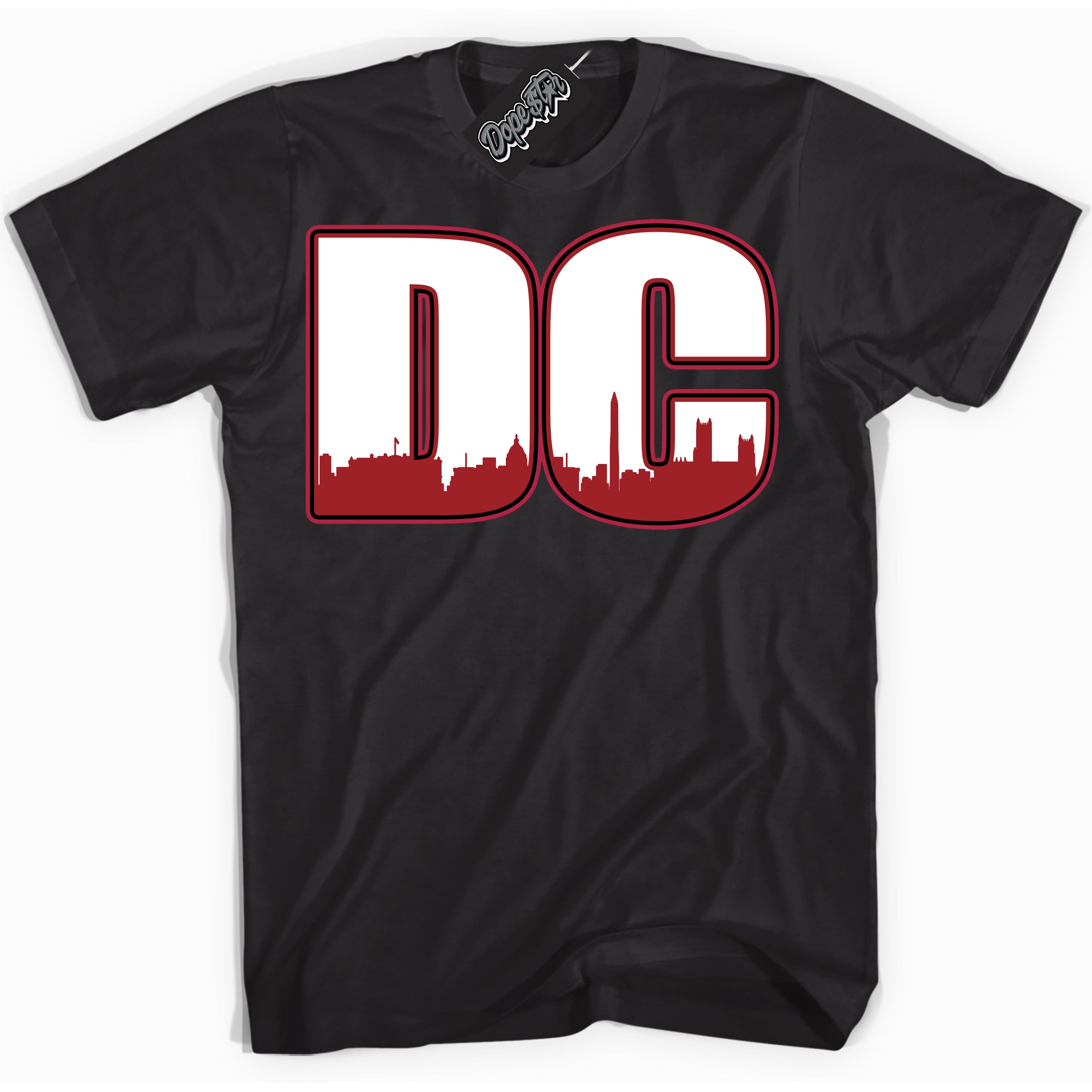Cool Black graphic tee with “ DC ” print, that perfectly matches Lost And Found 1s sneakers 
