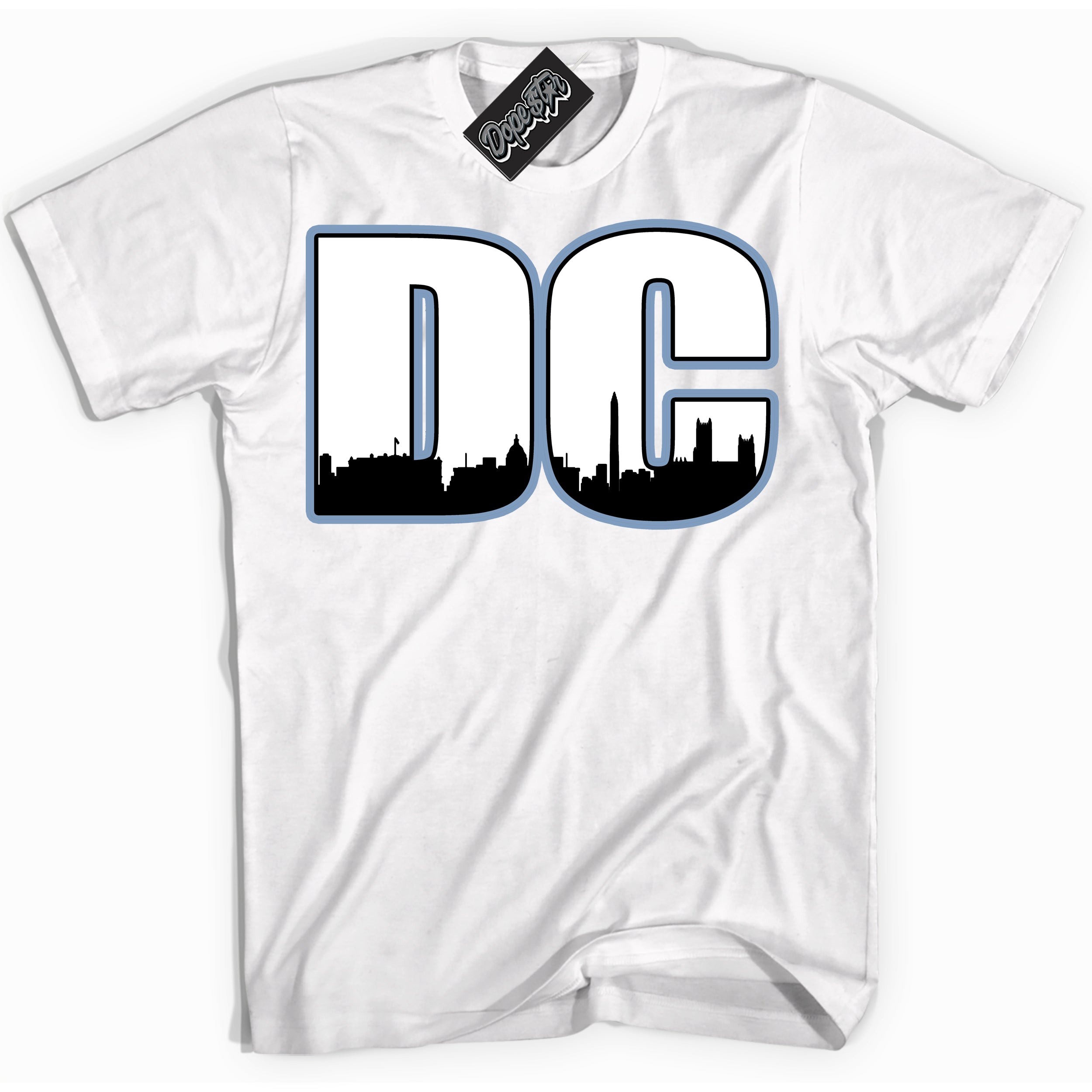 Cool White Shirt with “ DC” design that perfectly matches Reverse Oreo 6s Sneakers.