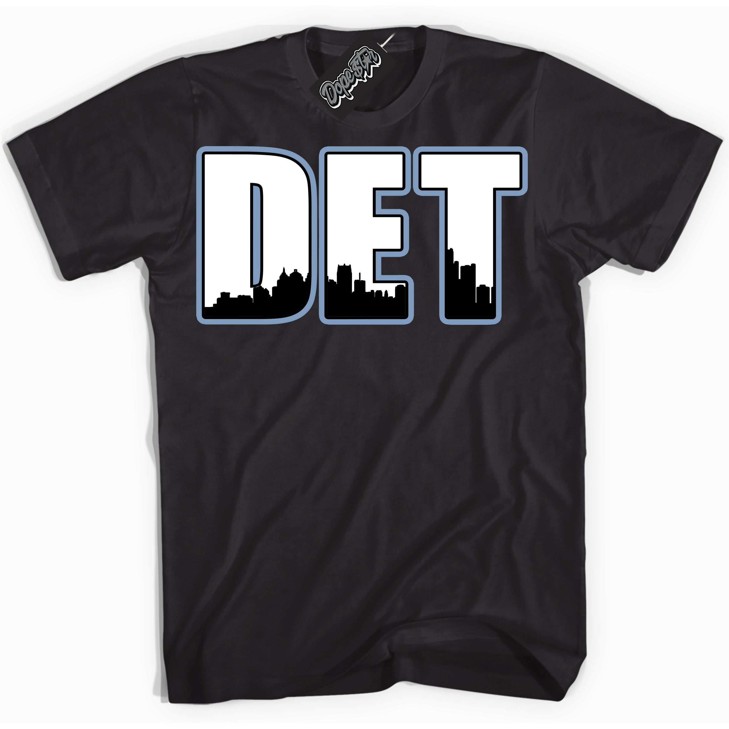 Cool Black Shirt with “ Detroit” design that perfectly matches Reverse Oreo 6s Sneakers.