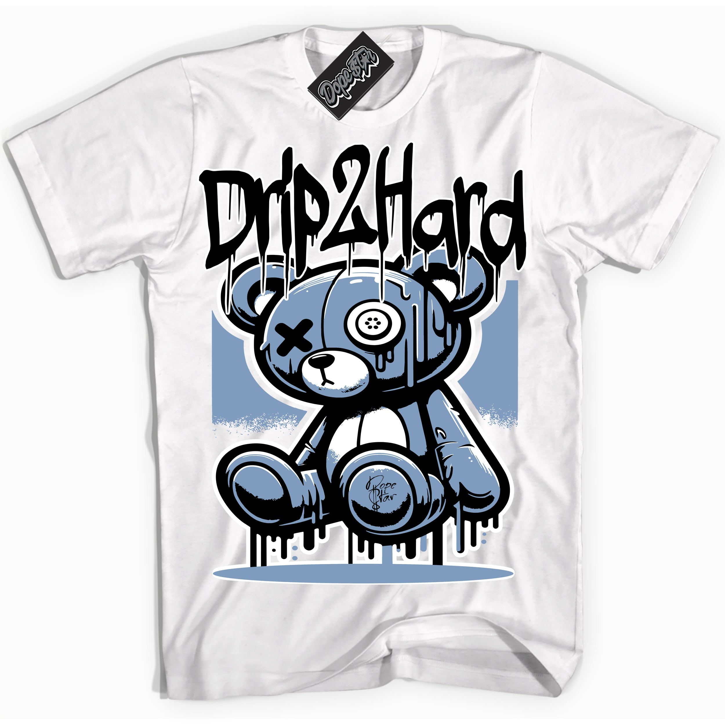 Cool White Shirt with “ Drip 2 Hard” design that perfectly matches Reverse Oreo 6s Sneakers.