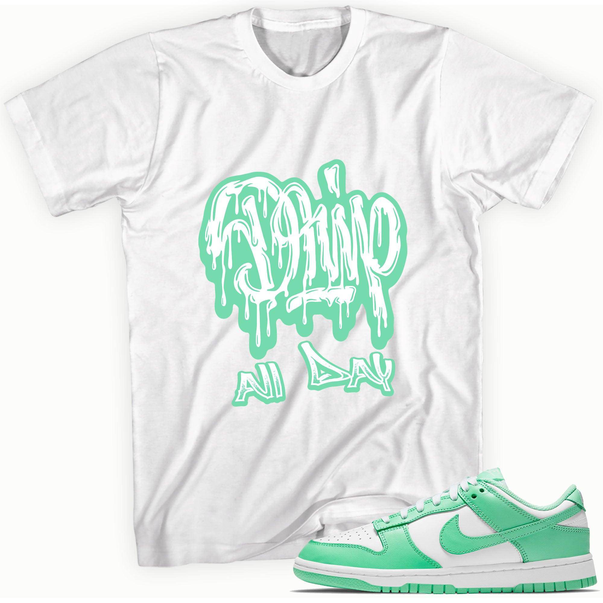 Dunks Low Green Glow Shirt Drip All Day