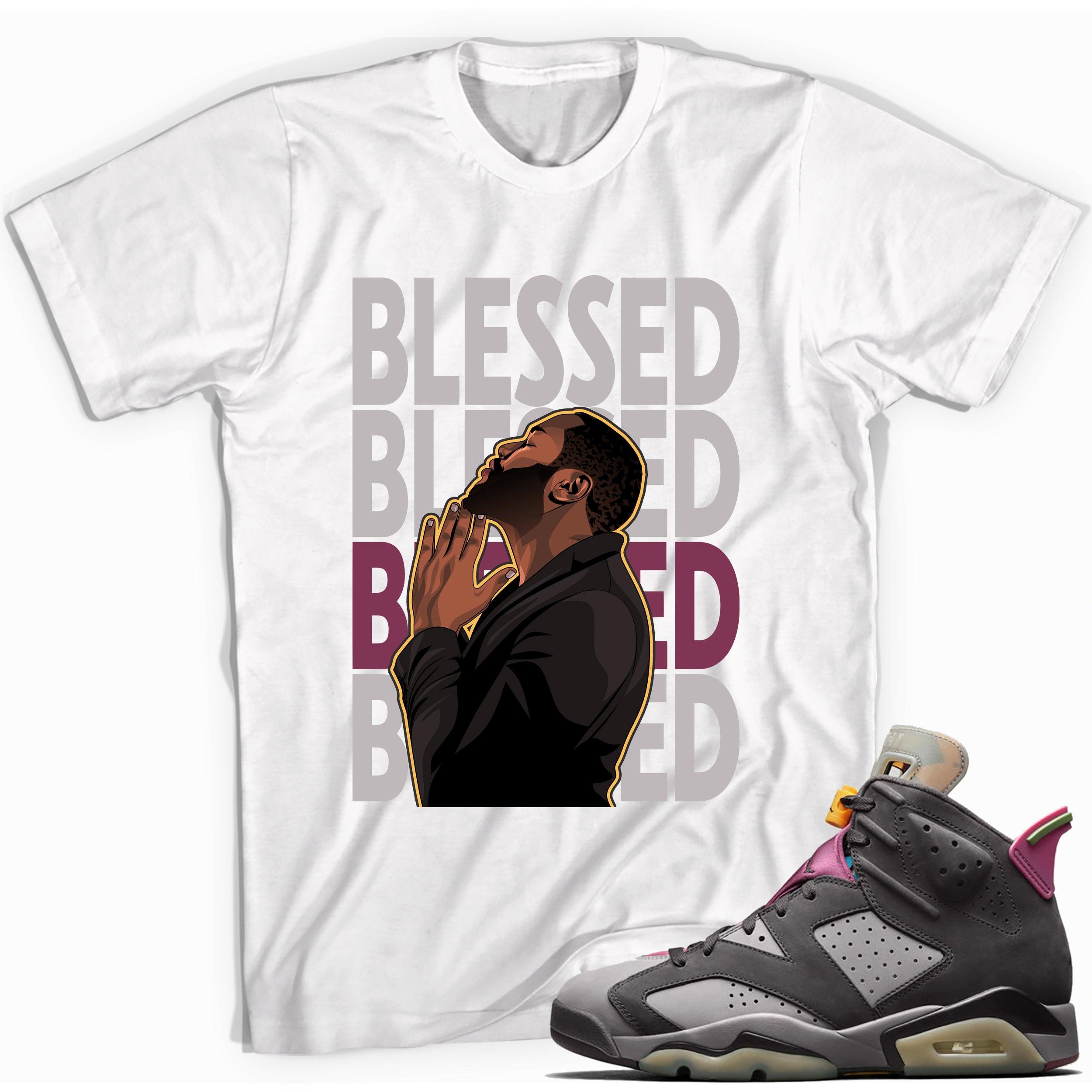 6s Bordeaux Shirt God Blessed