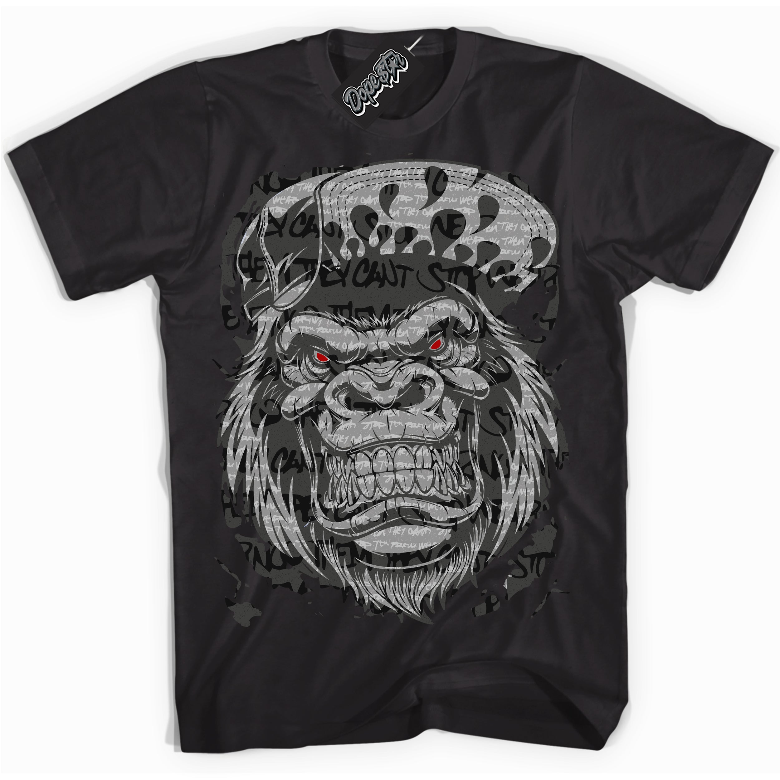 Cool Black Shirt with “ Gorilla Beast ” design that perfectly matches Rebellionaire 1s Sneakers.