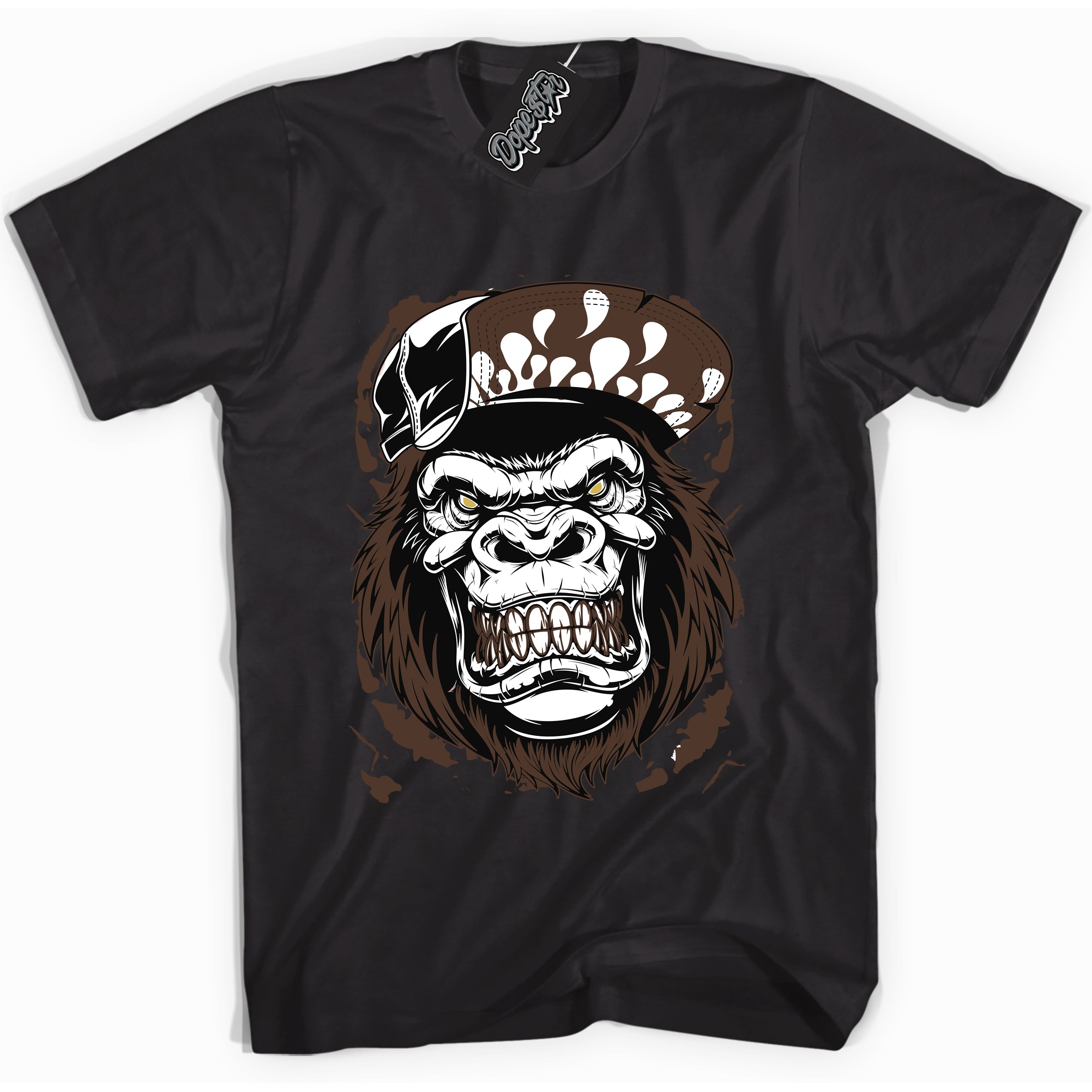 Cool Black graphic tee with “ Gorilla Beast ” design, that perfectly matches Palomino 1s sneakers 