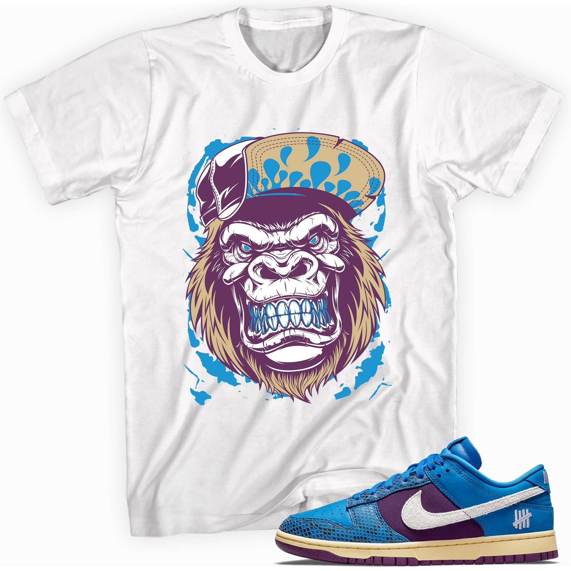 Dunk Low Undefeated 5 On It Dunk vs AF1 Shirt Gorilla Beast