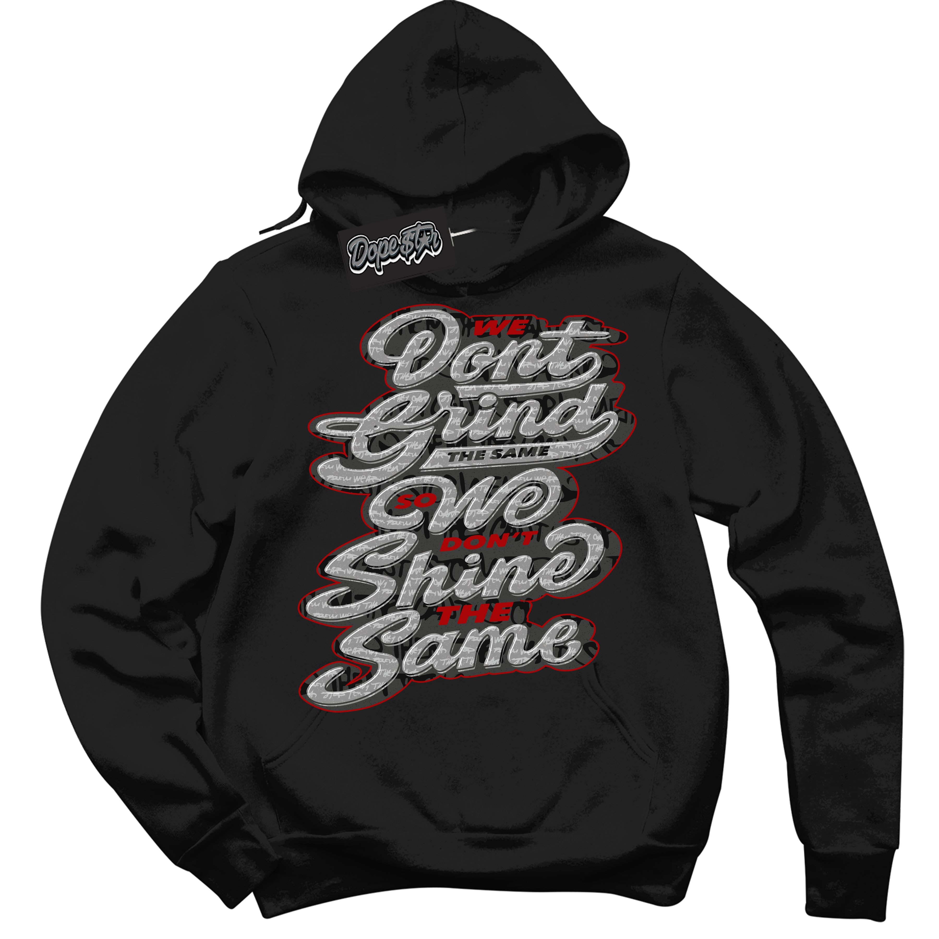 Cool Black Hoodie with “ Grind Shine ”  design that Perfectly Matches Rebellionaire 1s Sneakers.