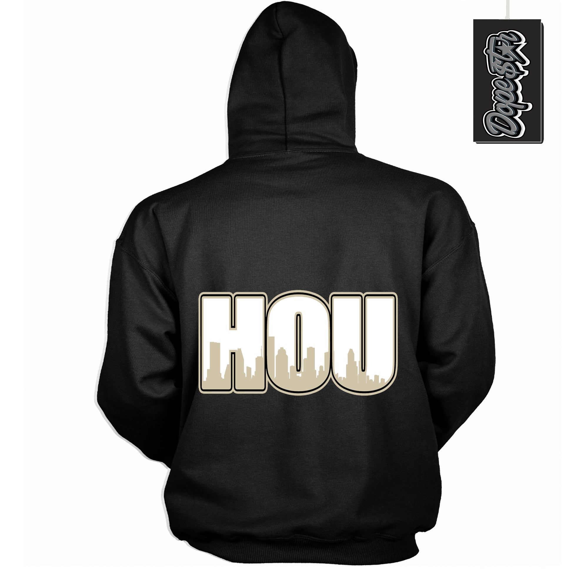 Cool Black Hoodie with “ Houston ”  design that Perfectly Matches  Gratitude 11s Sneakers.