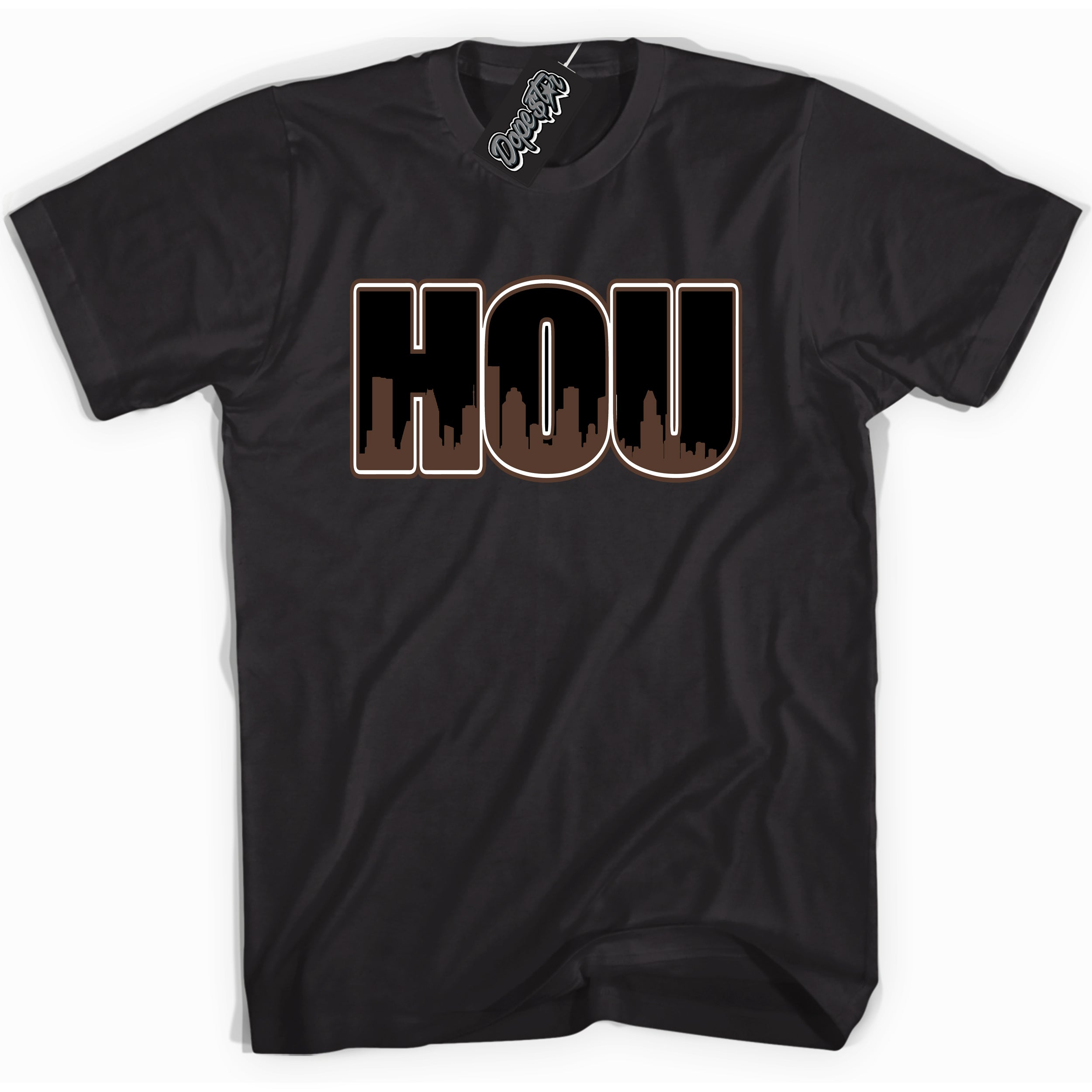 Cool Black graphic tee with “ Houston ” design, that perfectly matches Palomino 1s sneakers 