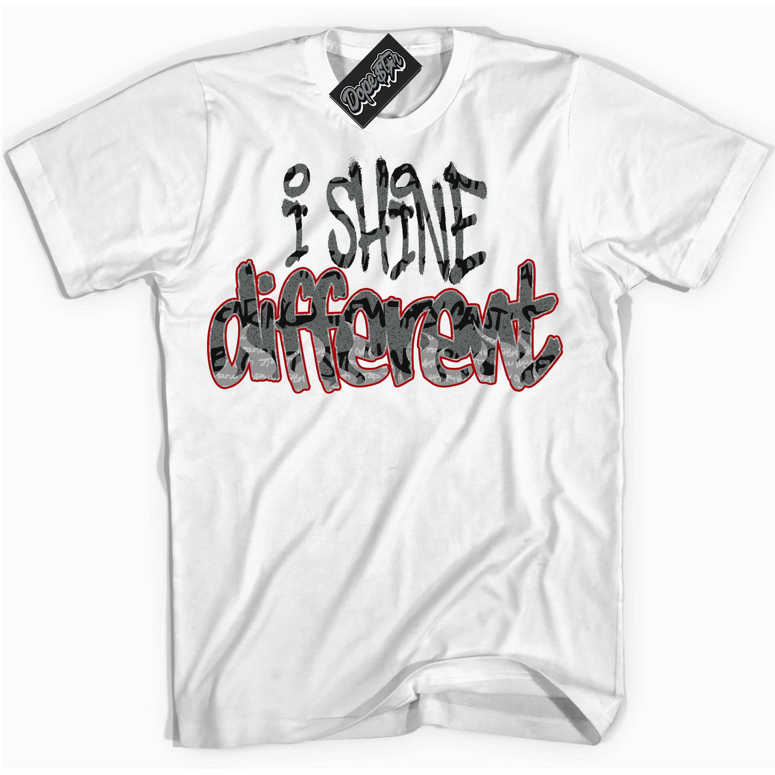 Cool White Shirt with “ I Shine Different ” design that perfectly matches Rebellionaire 1s Sneakers.